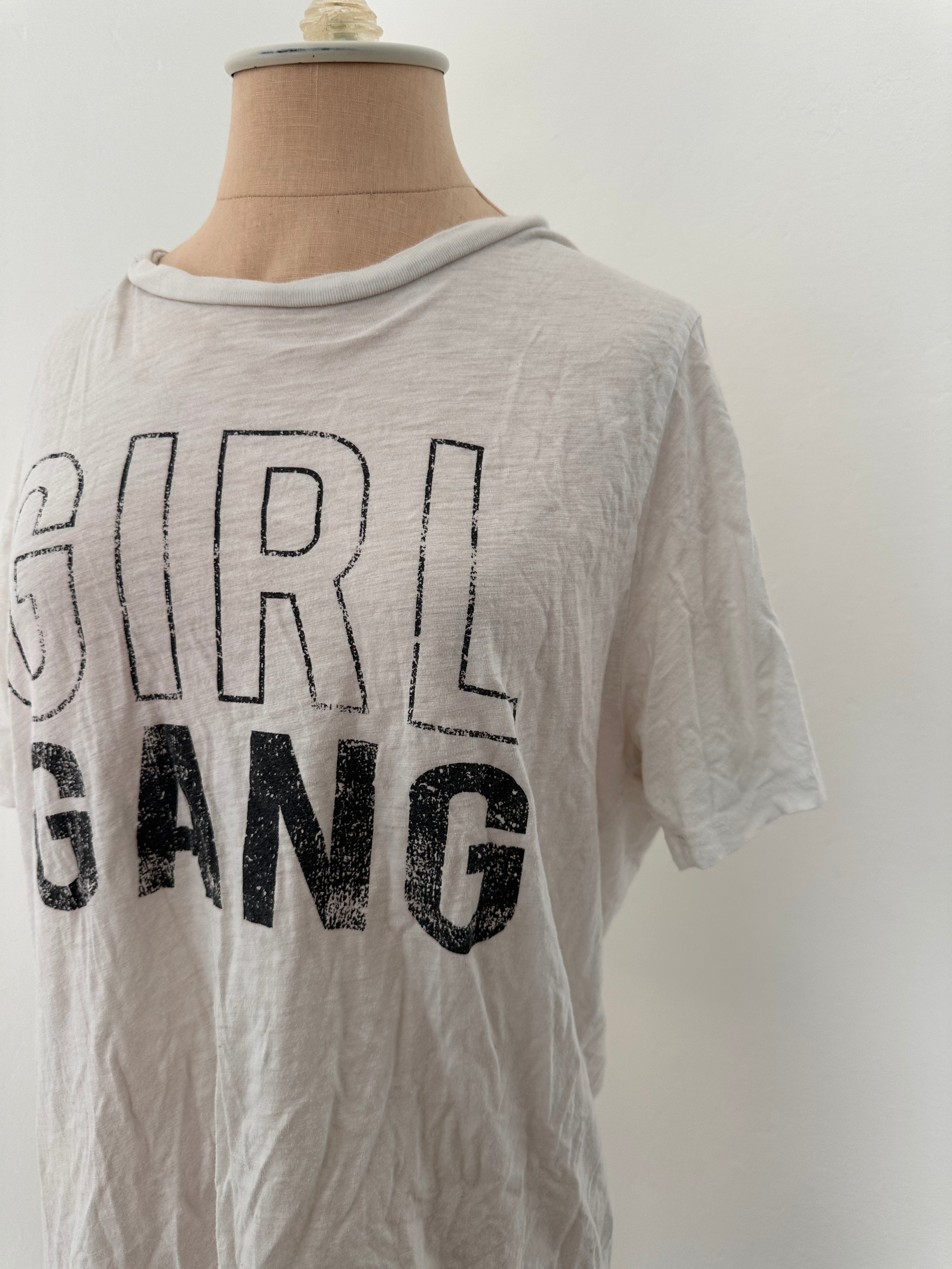 White Girl Gang Tshirt (Size Large)