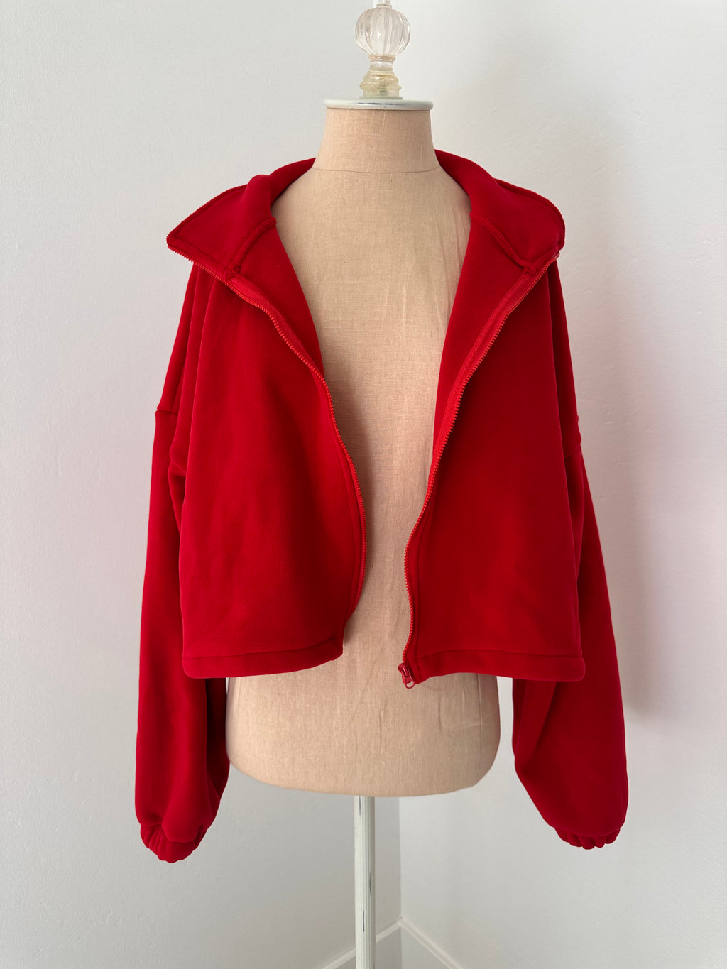 Red Fleece Jacket New With Tag (Size Small)