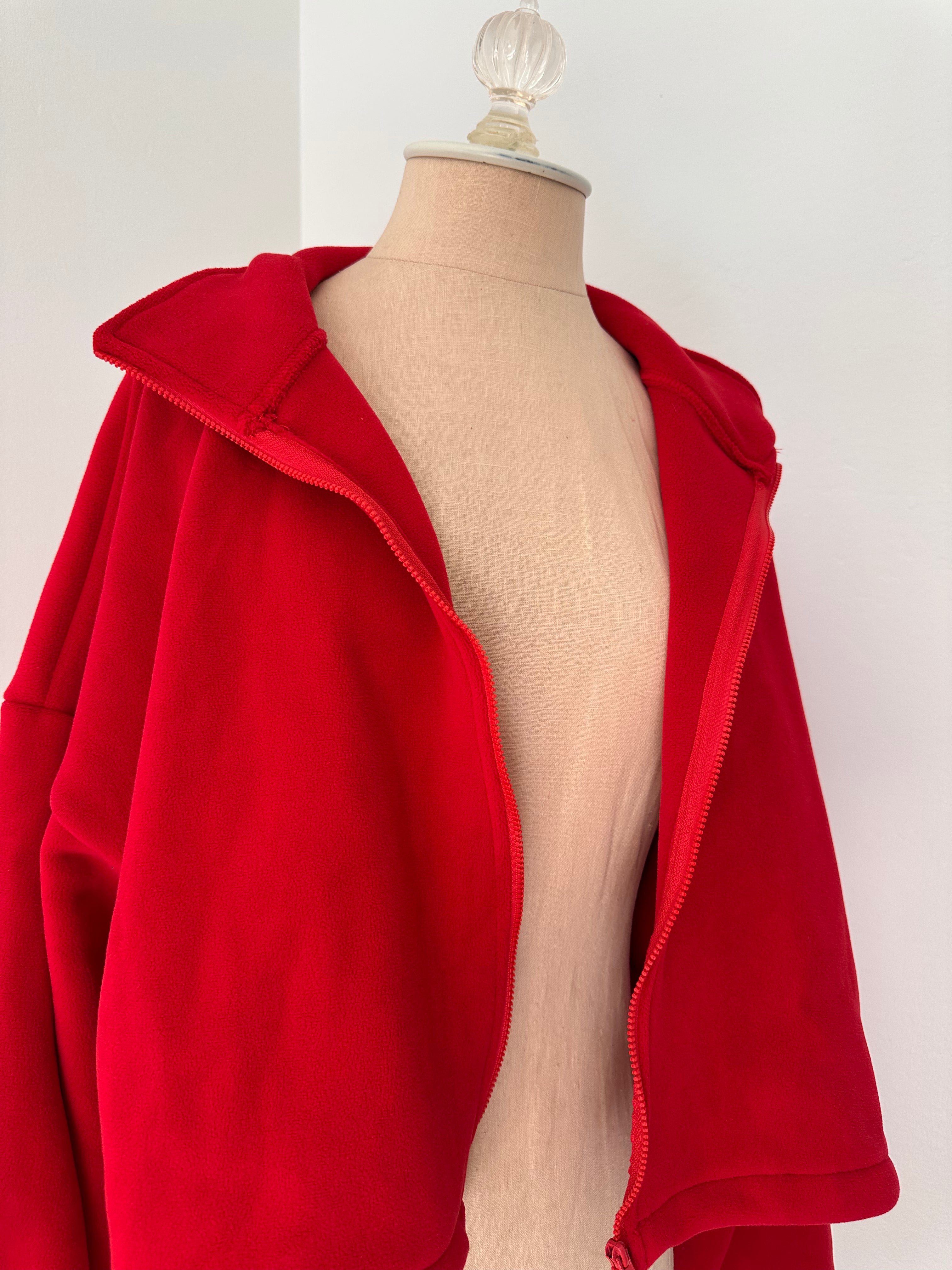 Red Fleece Jacket New With Tag (Size Small)