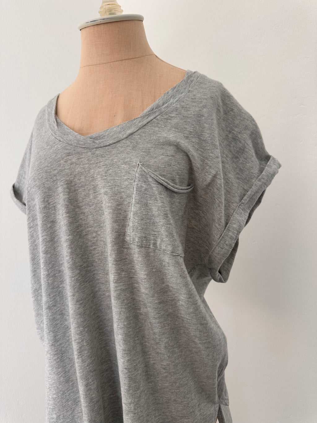 Gray Round Neck Tee (size small)