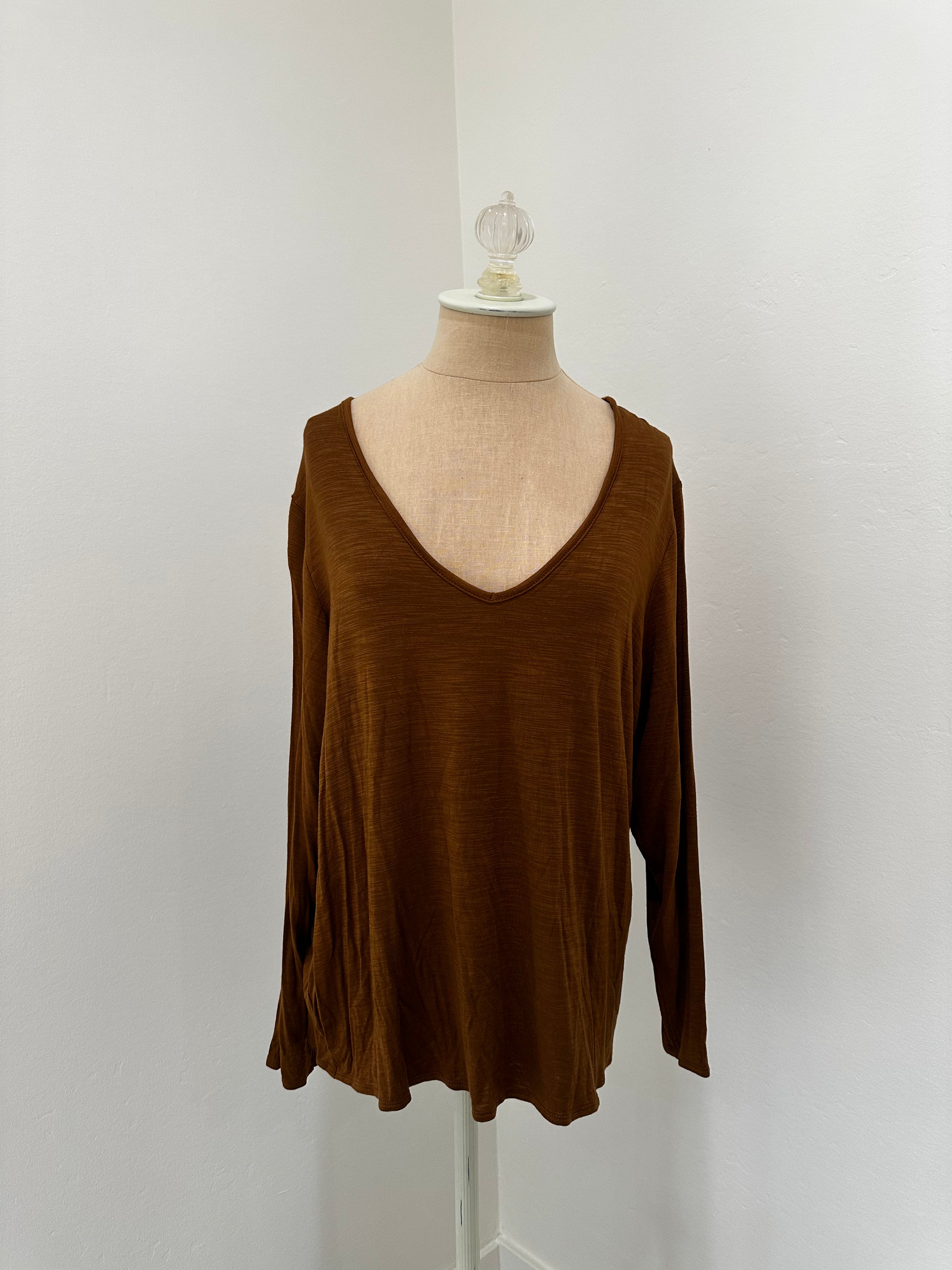 Brown long sleeve thsirt (size Large)