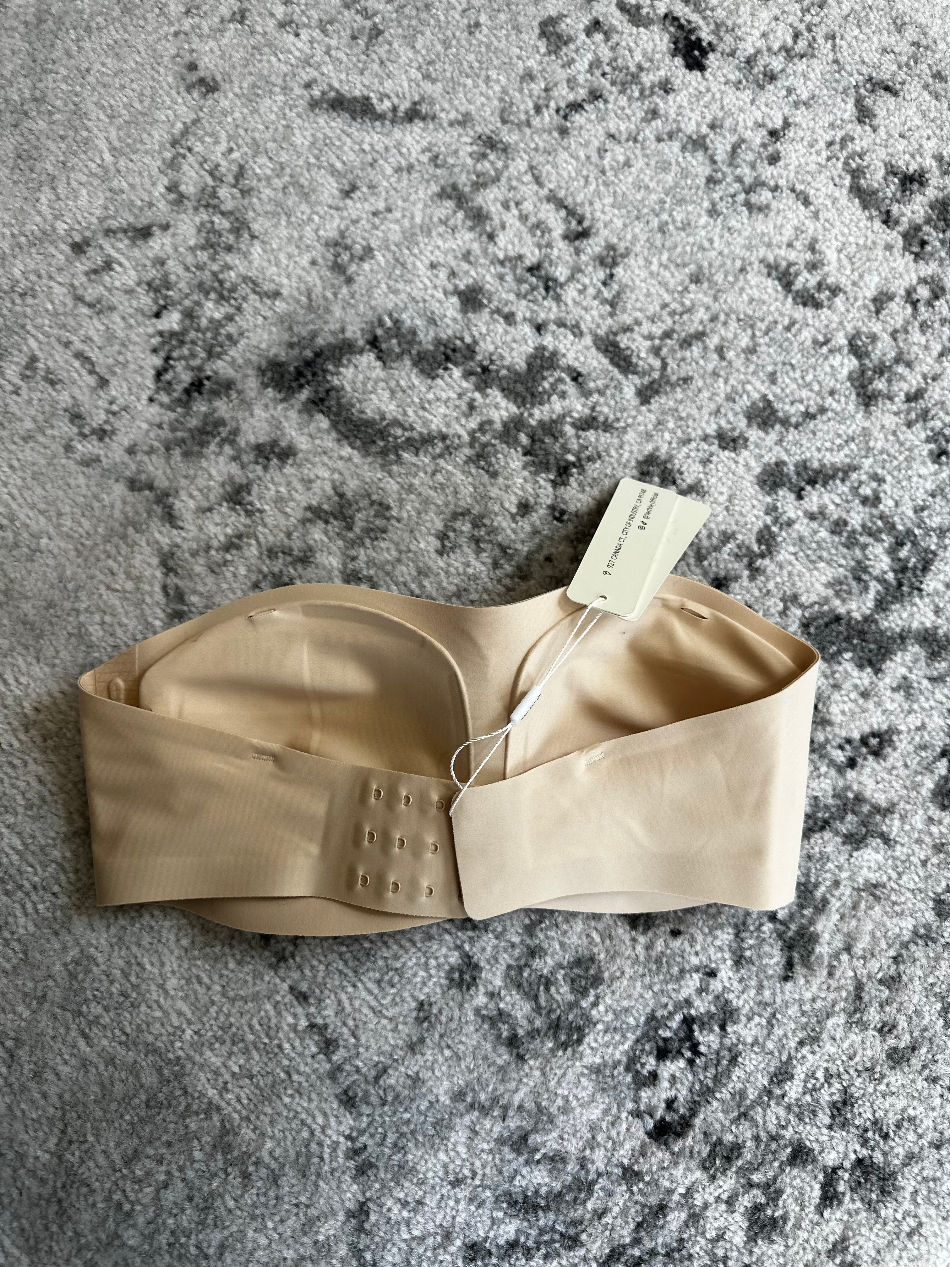 Beige Seamless Strapless Bra New with Tag (Size Small)