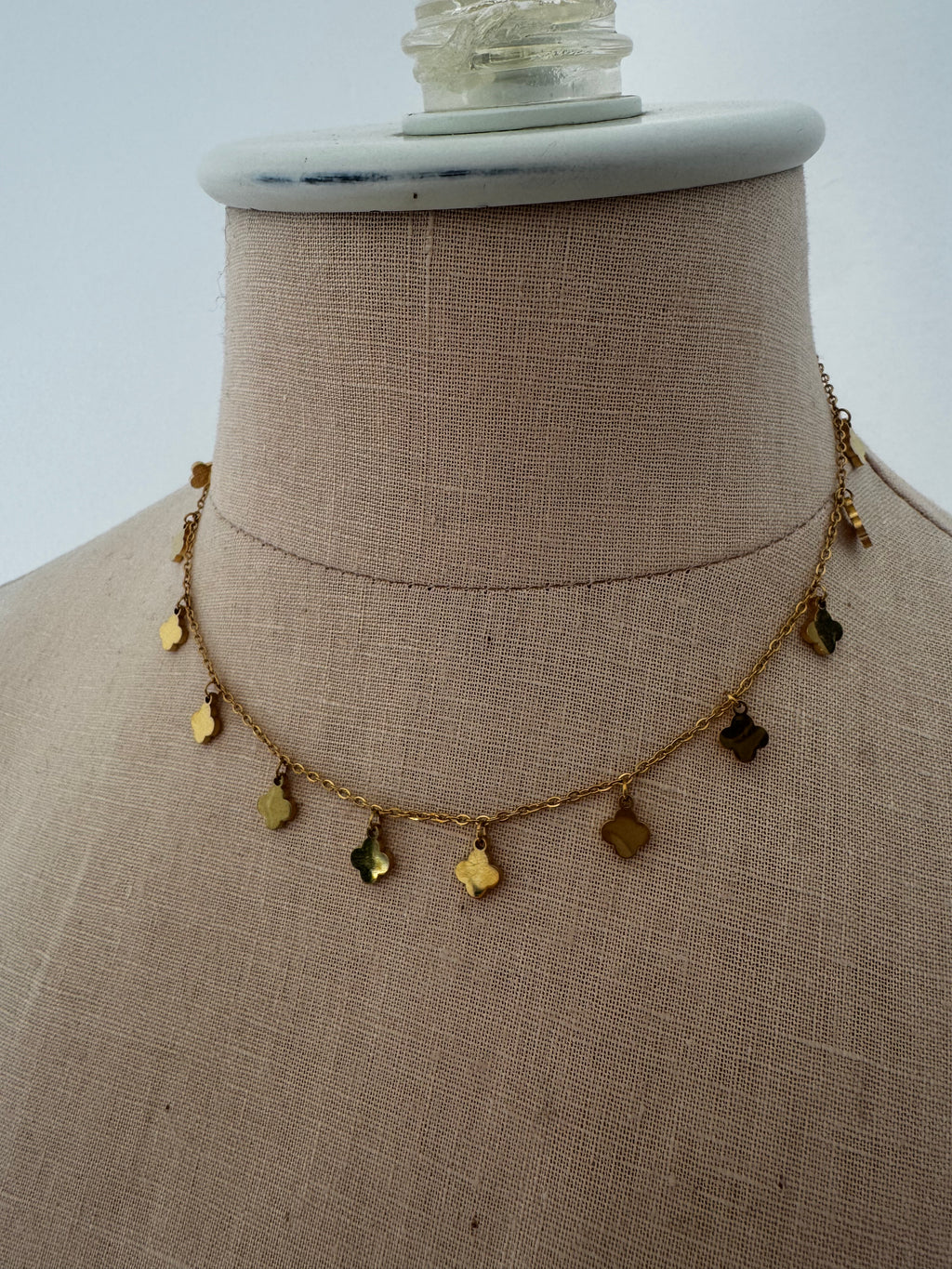 Gold Clover Necklace