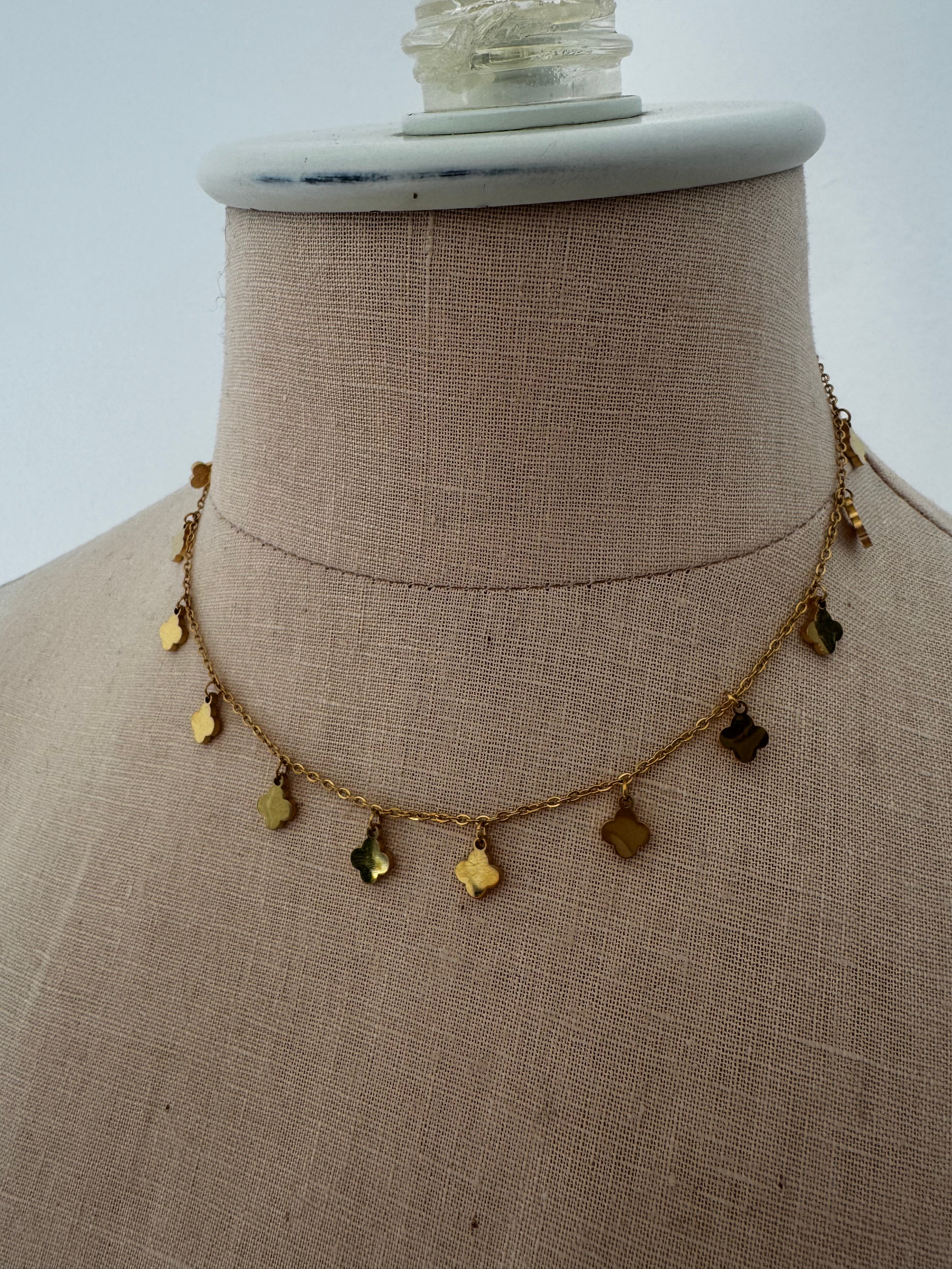 Gold Clover Necklace