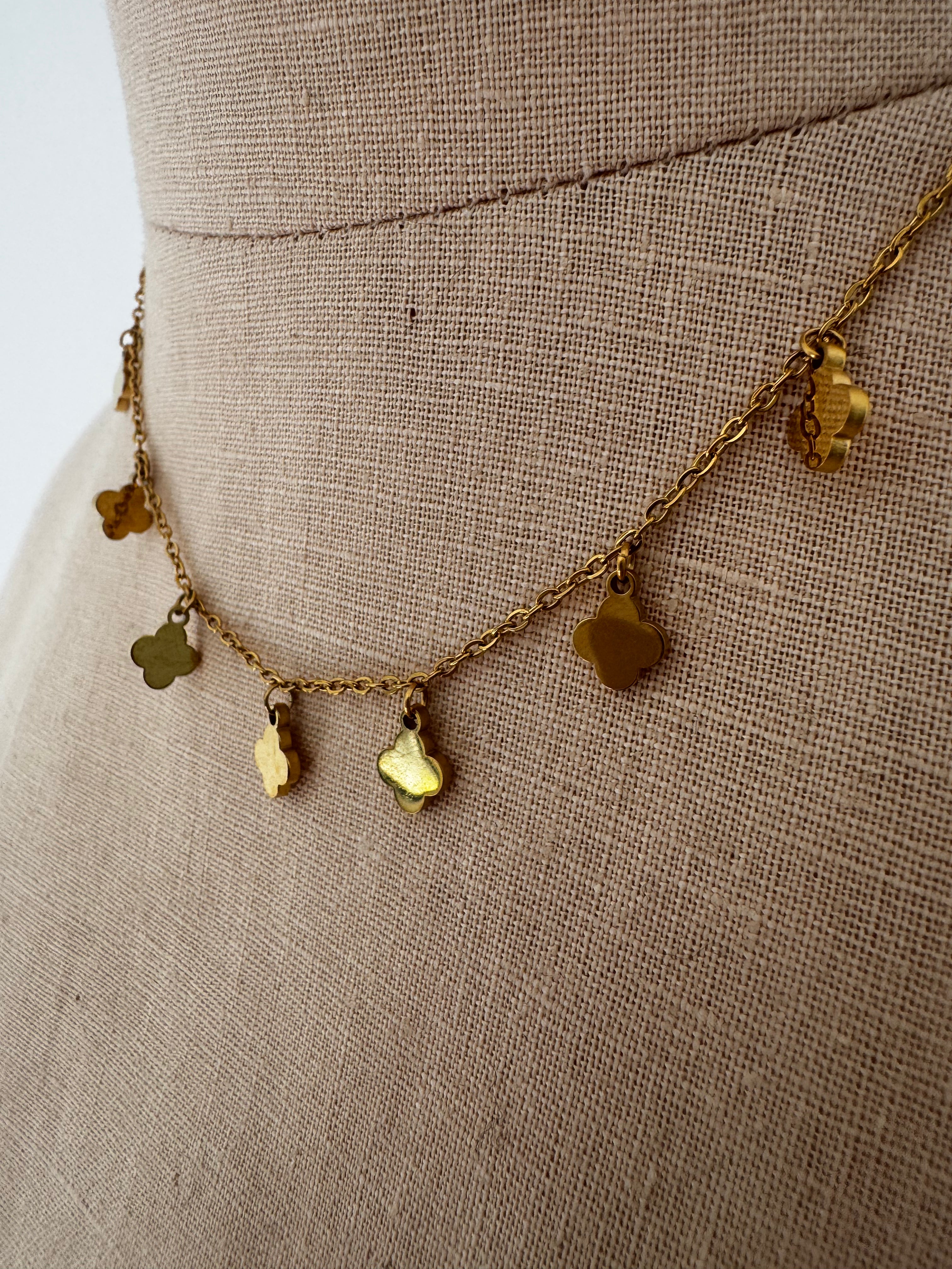 Gold Clover Necklace