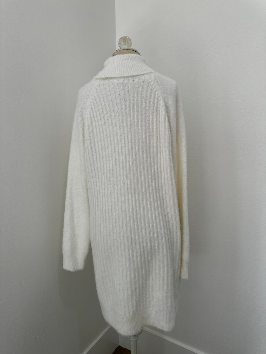 White Turtle Neck sweater Dress (size medium)