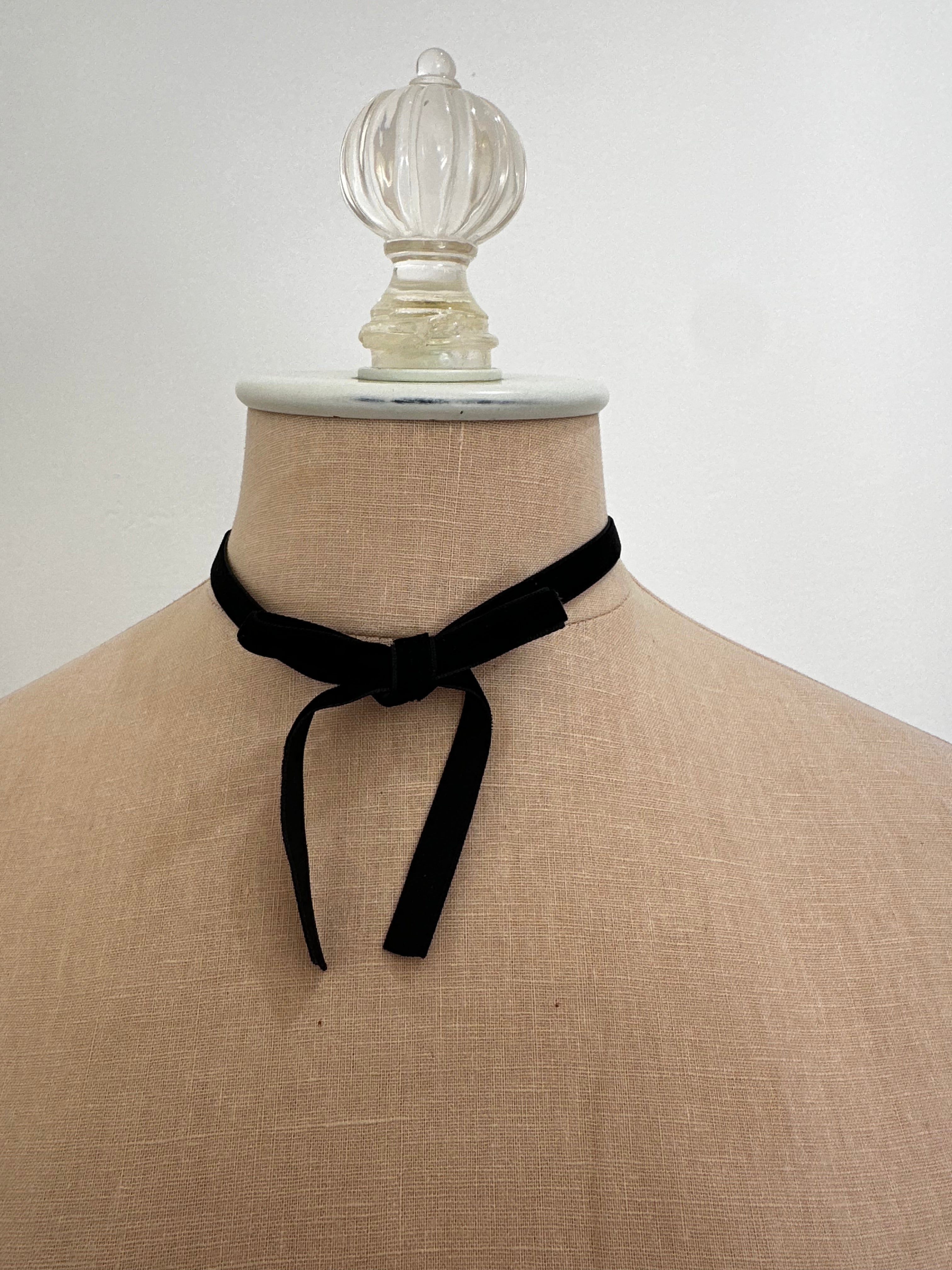 Black Bow Choker Necklace