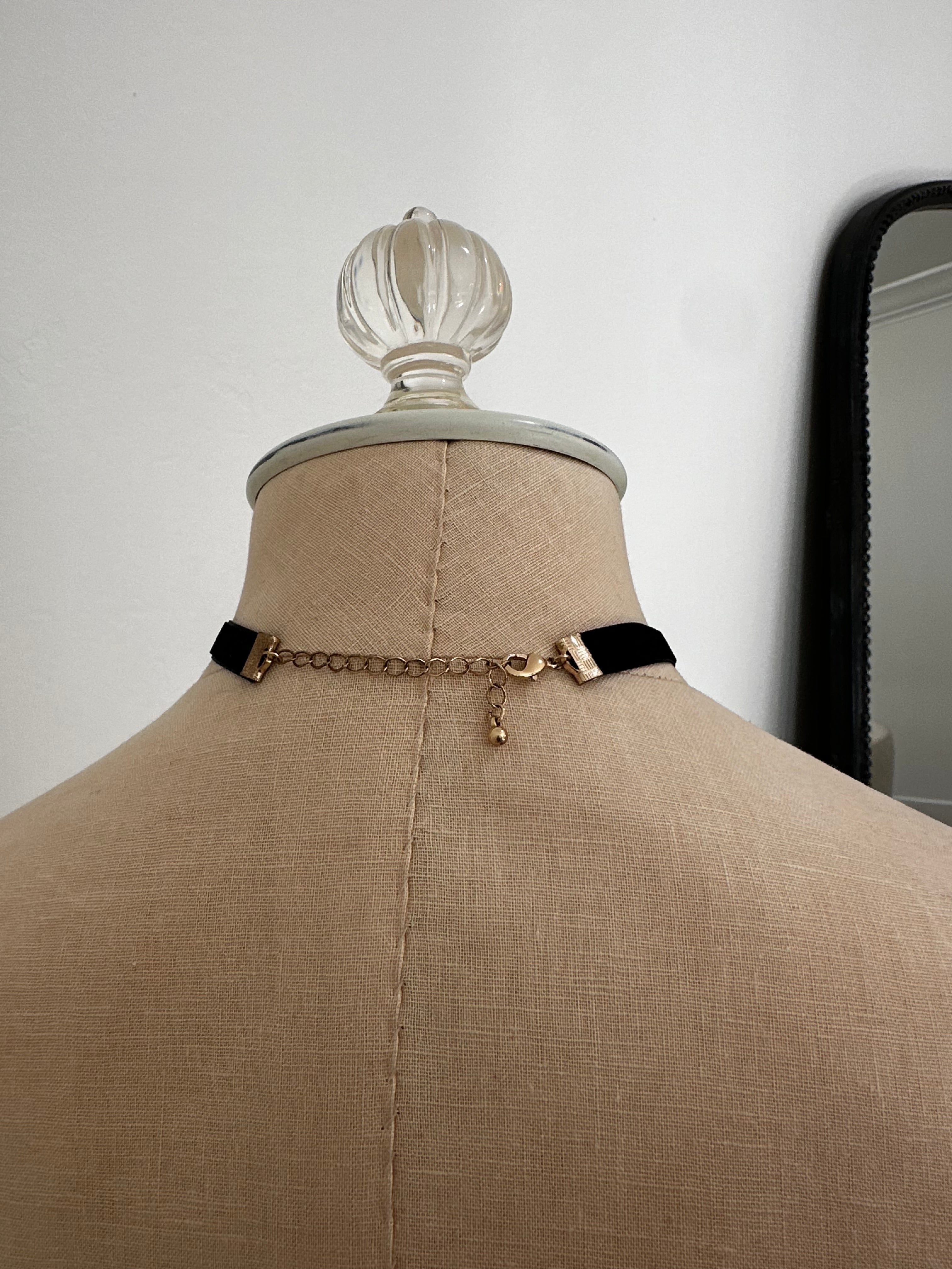 Black Bow Choker Necklace
