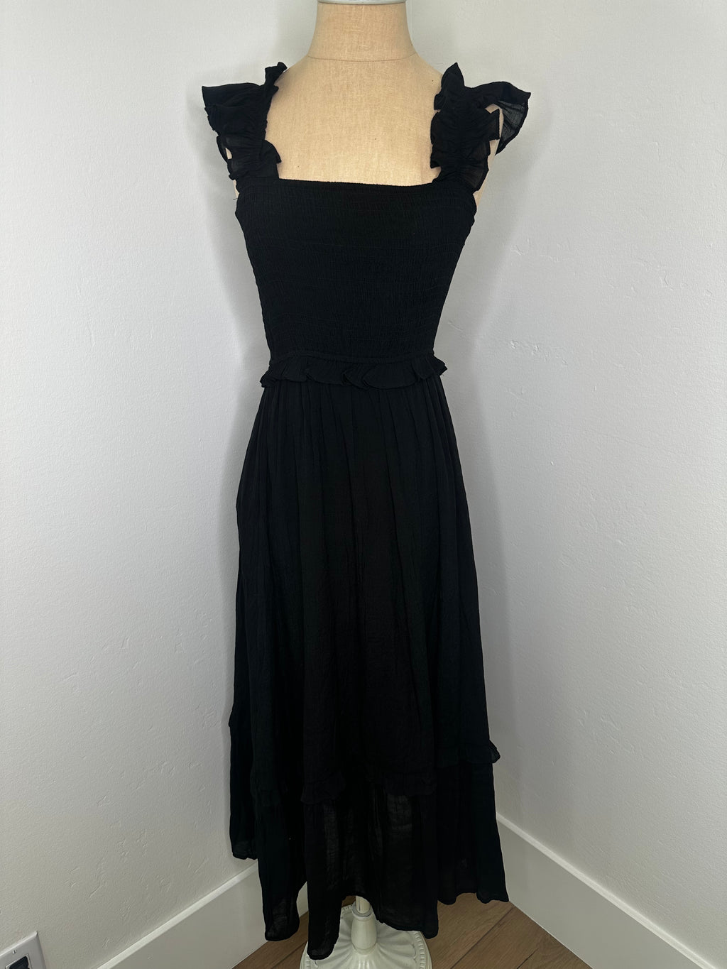 Black Maxi Dress Ankle Length (Size Small)
