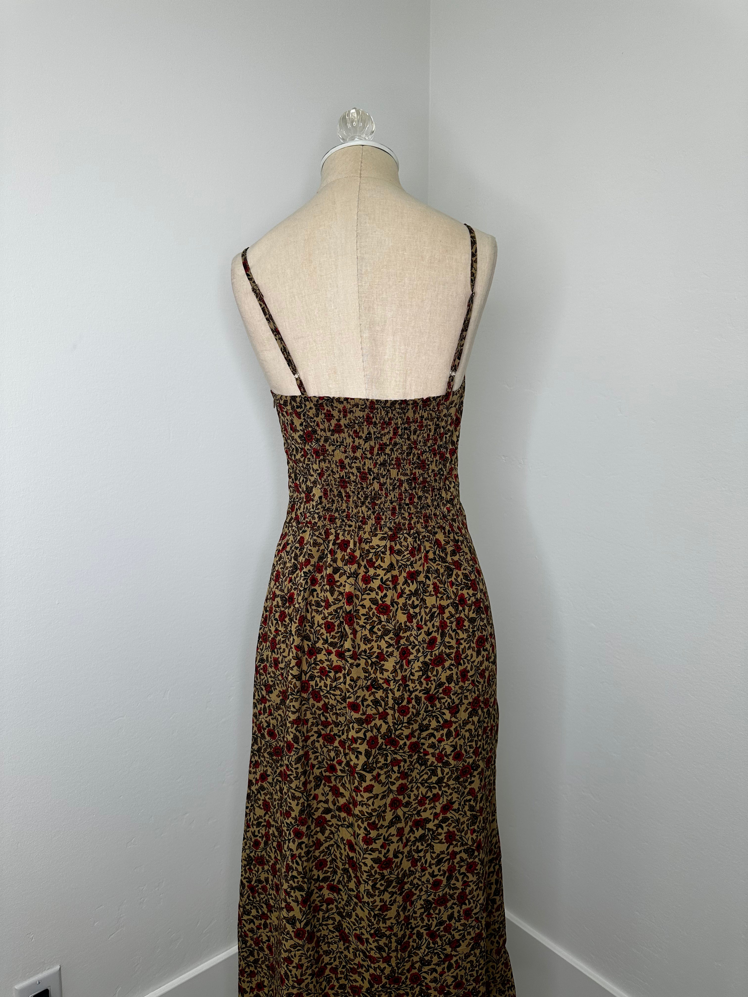 Floral Summer Maxi Dress (Size Small)