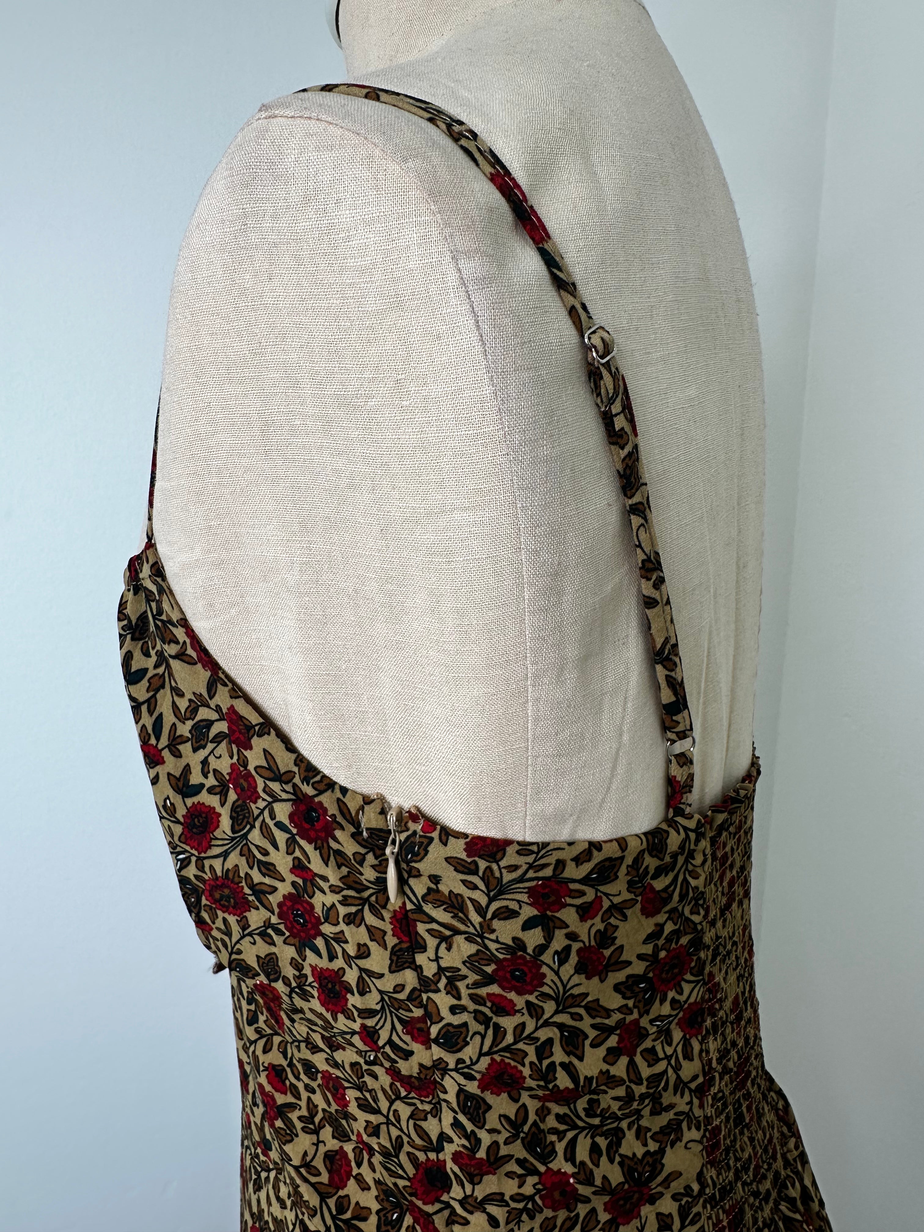 Floral Summer Maxi Dress (Size Small)