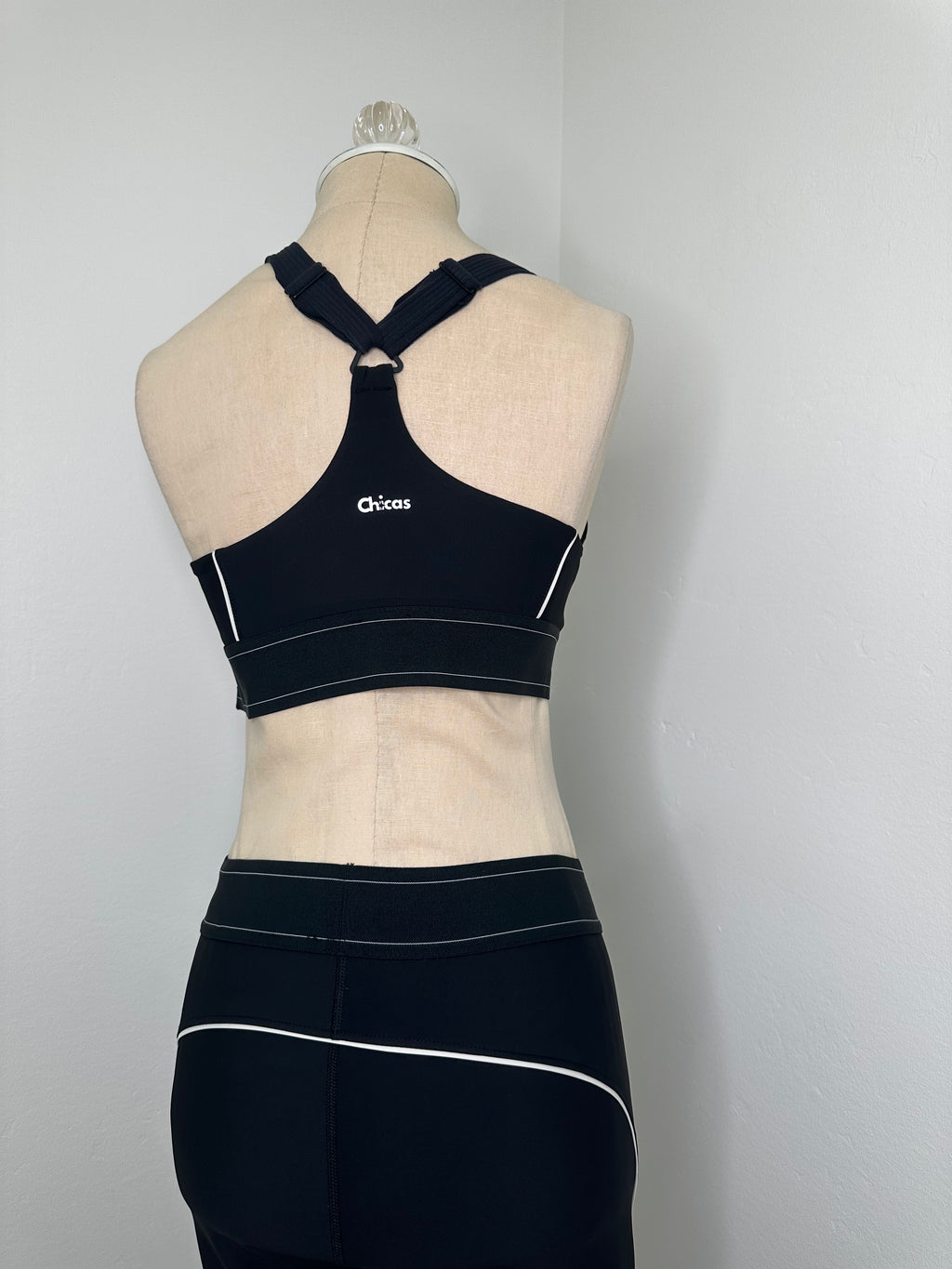 Black Sports Bra and Legging work out set  (SIze Medium)