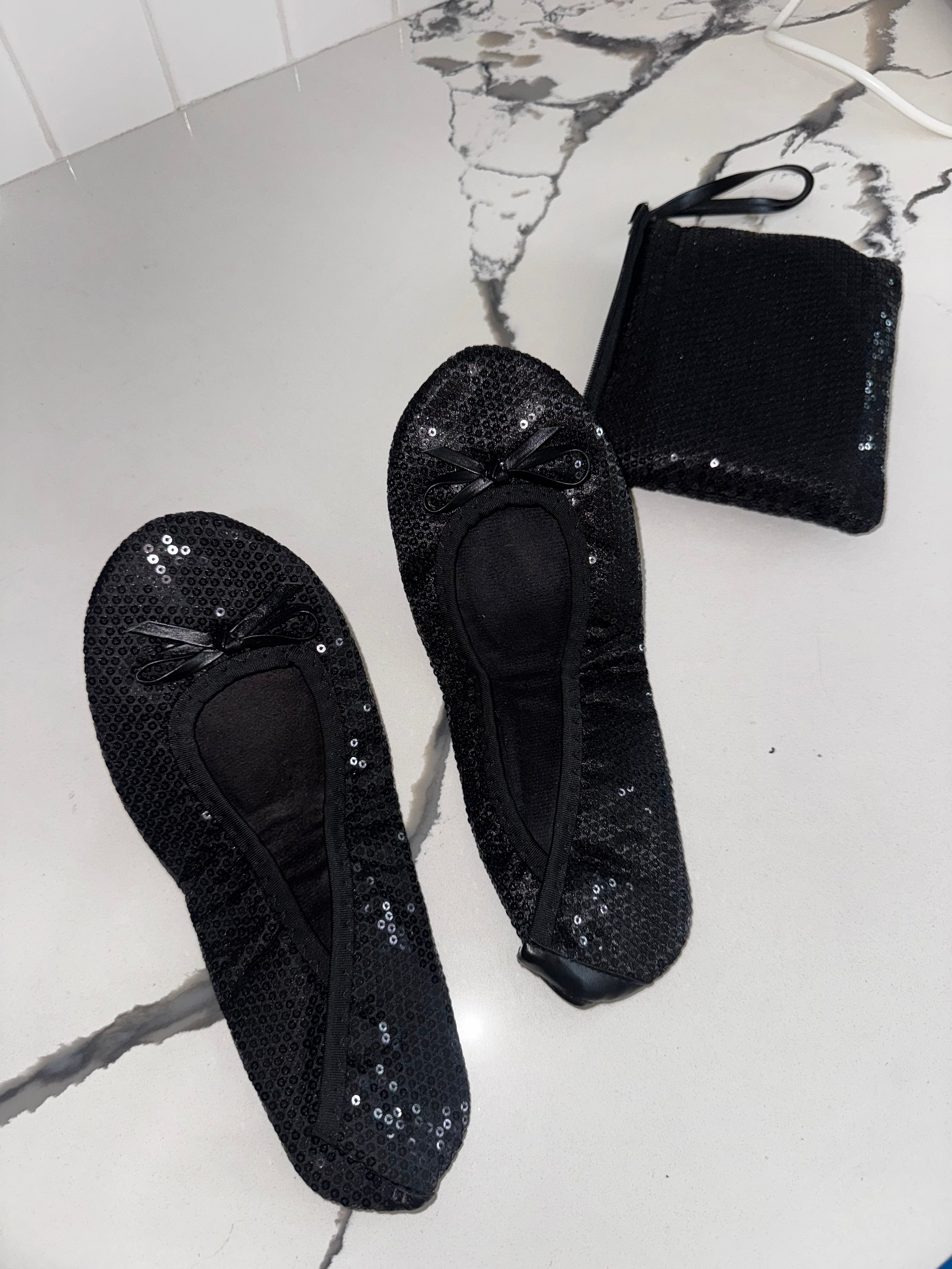 Travel Flats For A Night Out (Brand New) (Size 6-8)