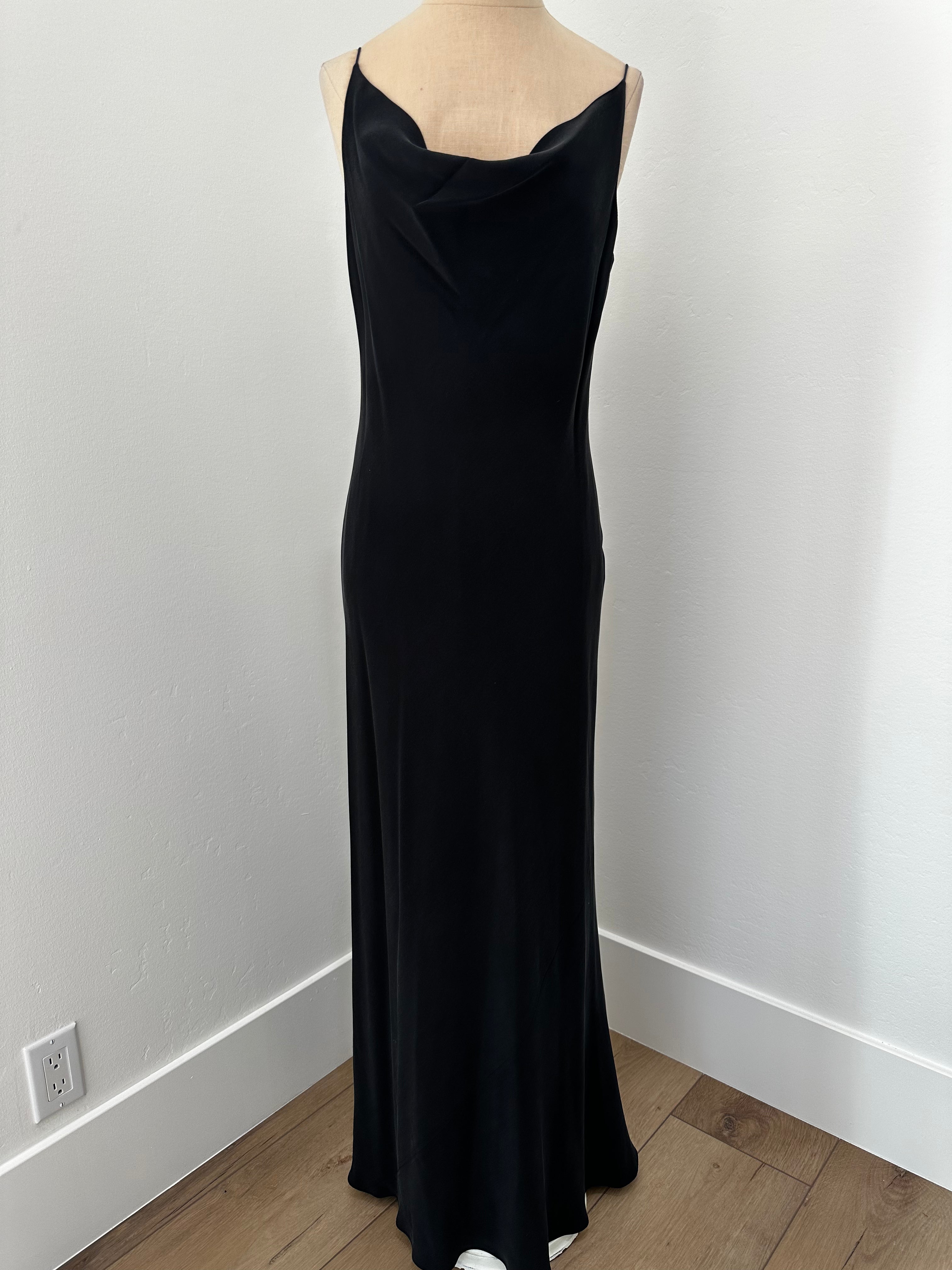 Black Elegant Ralph Lauren Maxi Dress (Size 10) – Raya's Closet