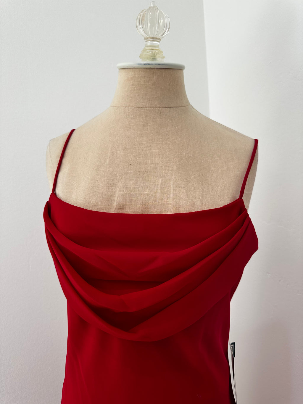 formal Red Maxi Dress (Size 10 large)