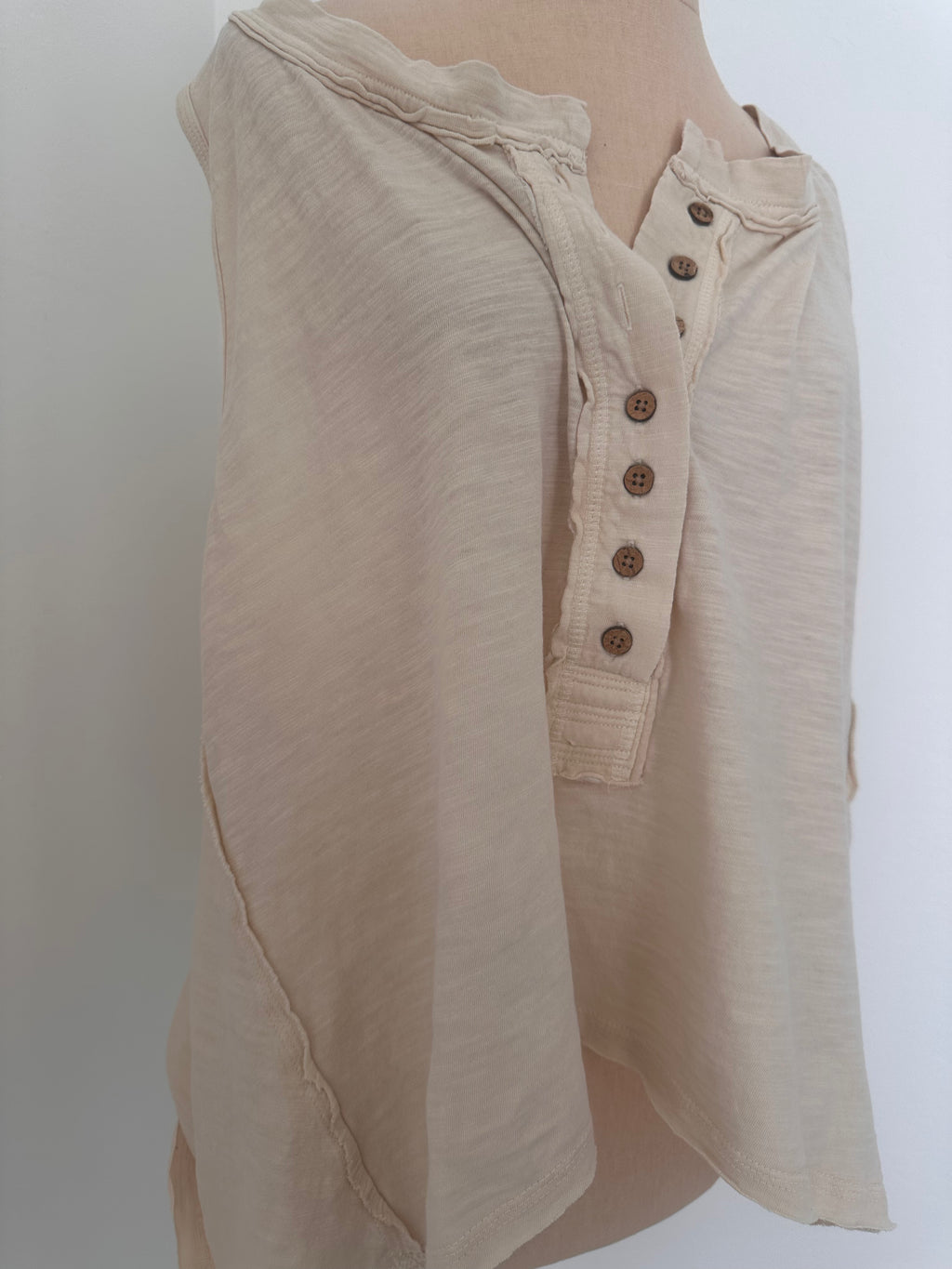 New Beige Free People Top (Size Small)