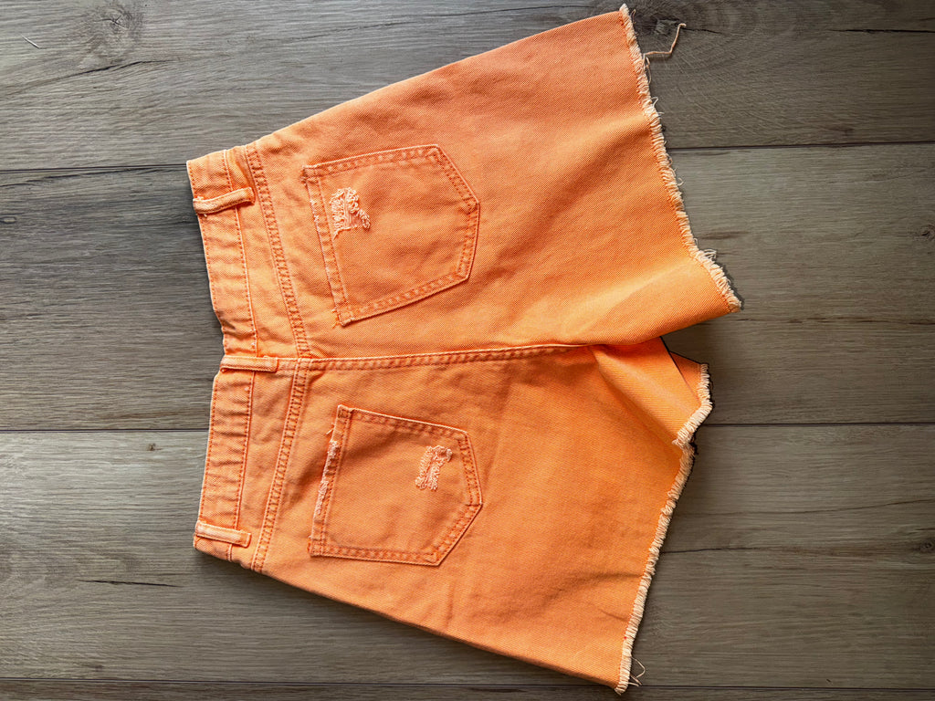 Orange Jean Shorts (Size 27 - 4 or 5)