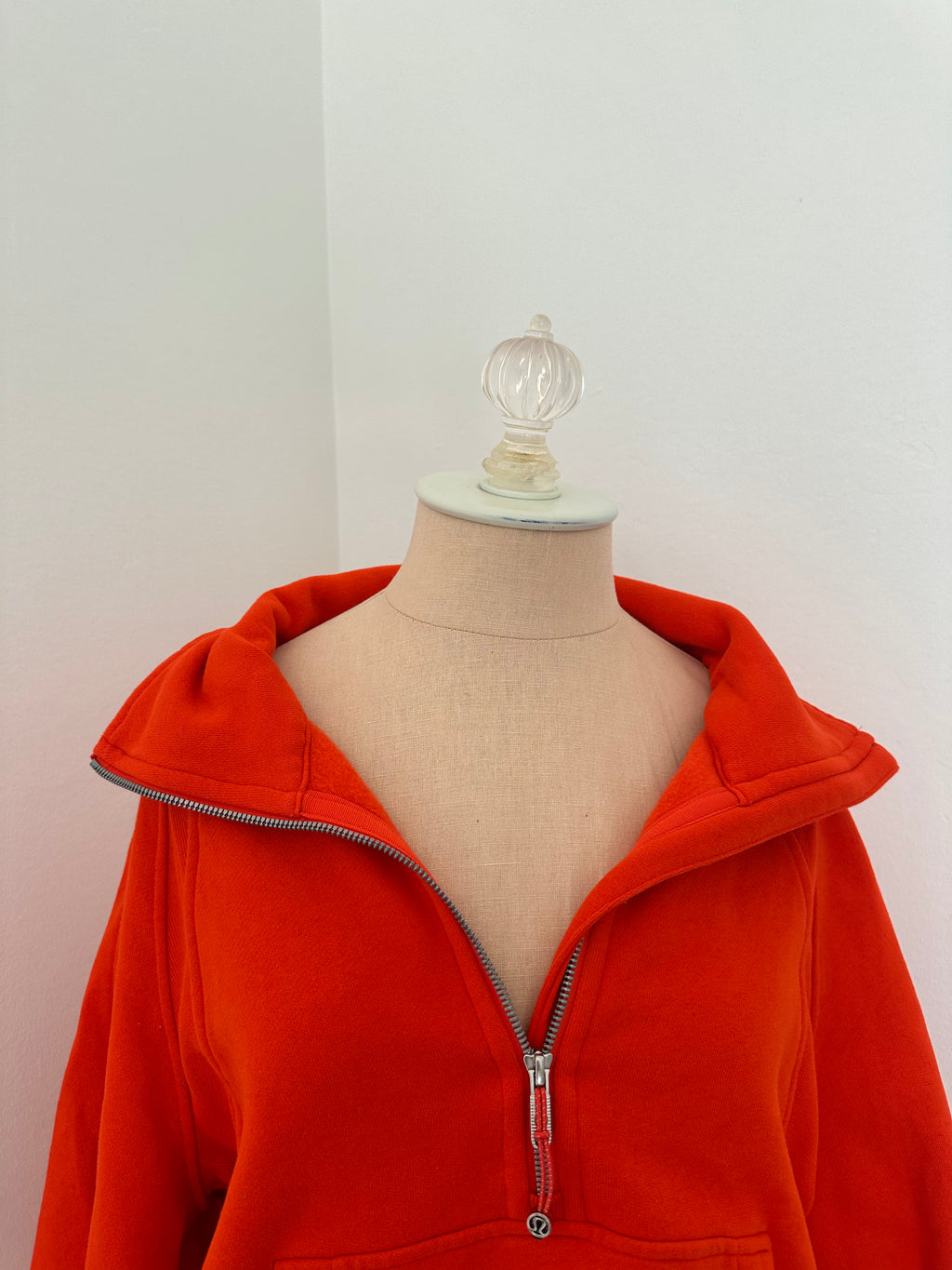 Lululemon Orange Quarter Zip UP (Size medium/large)