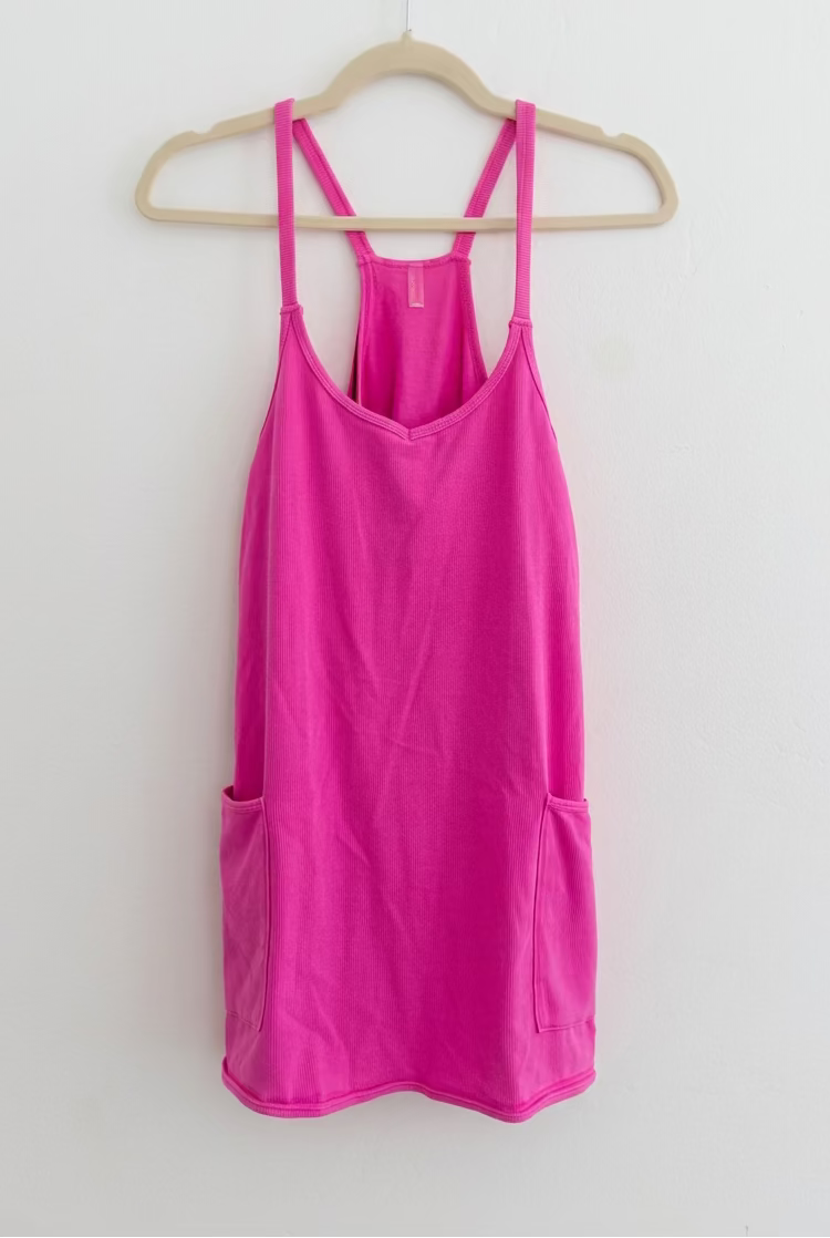 Pink Free People Romper (Size Small)