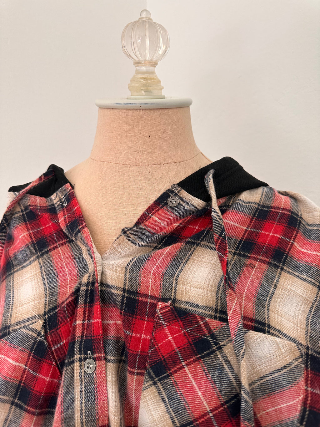 Red Flannel Hoodie (size small)