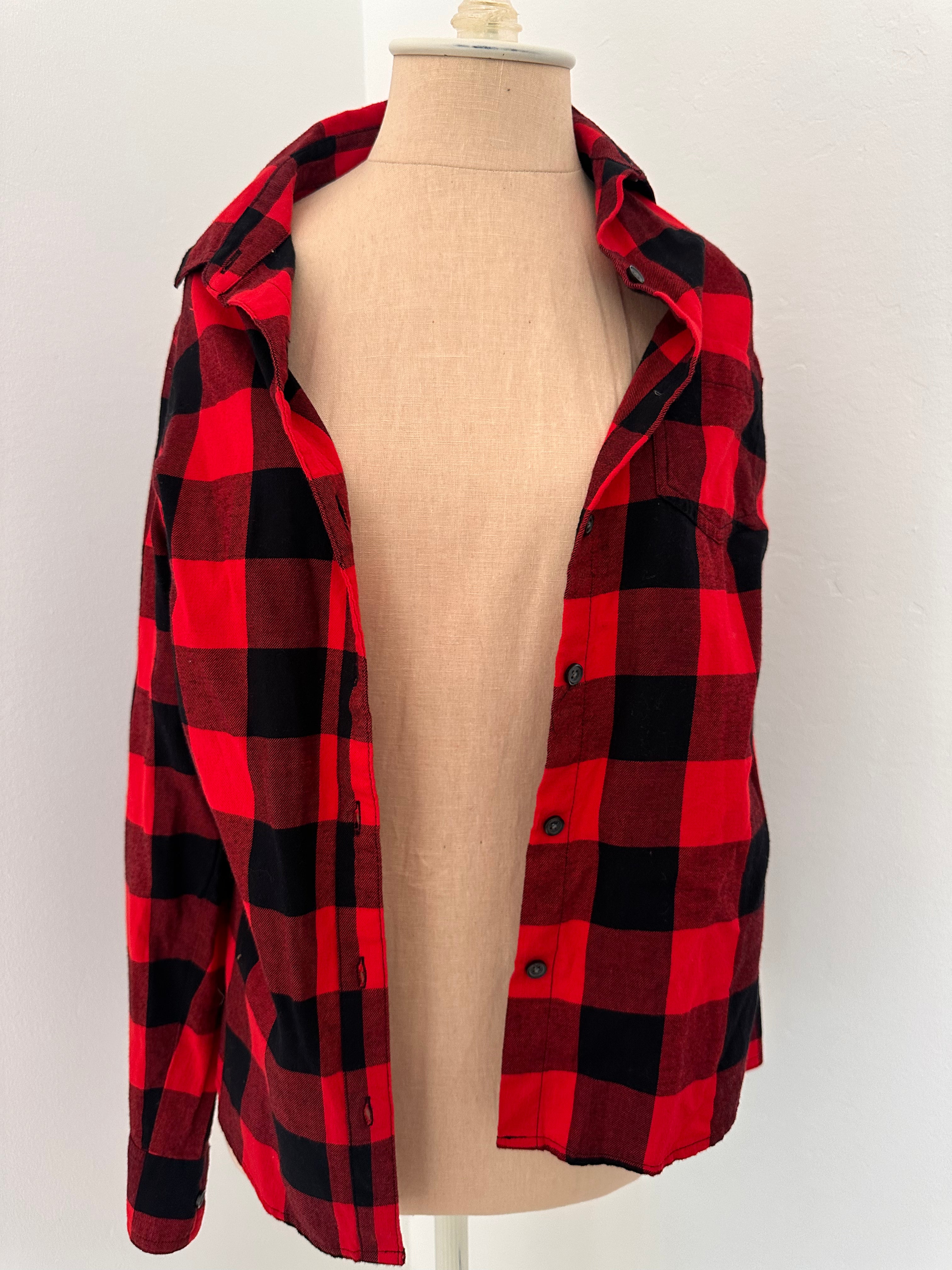 Red Checkered Flannel (Size xsmall)