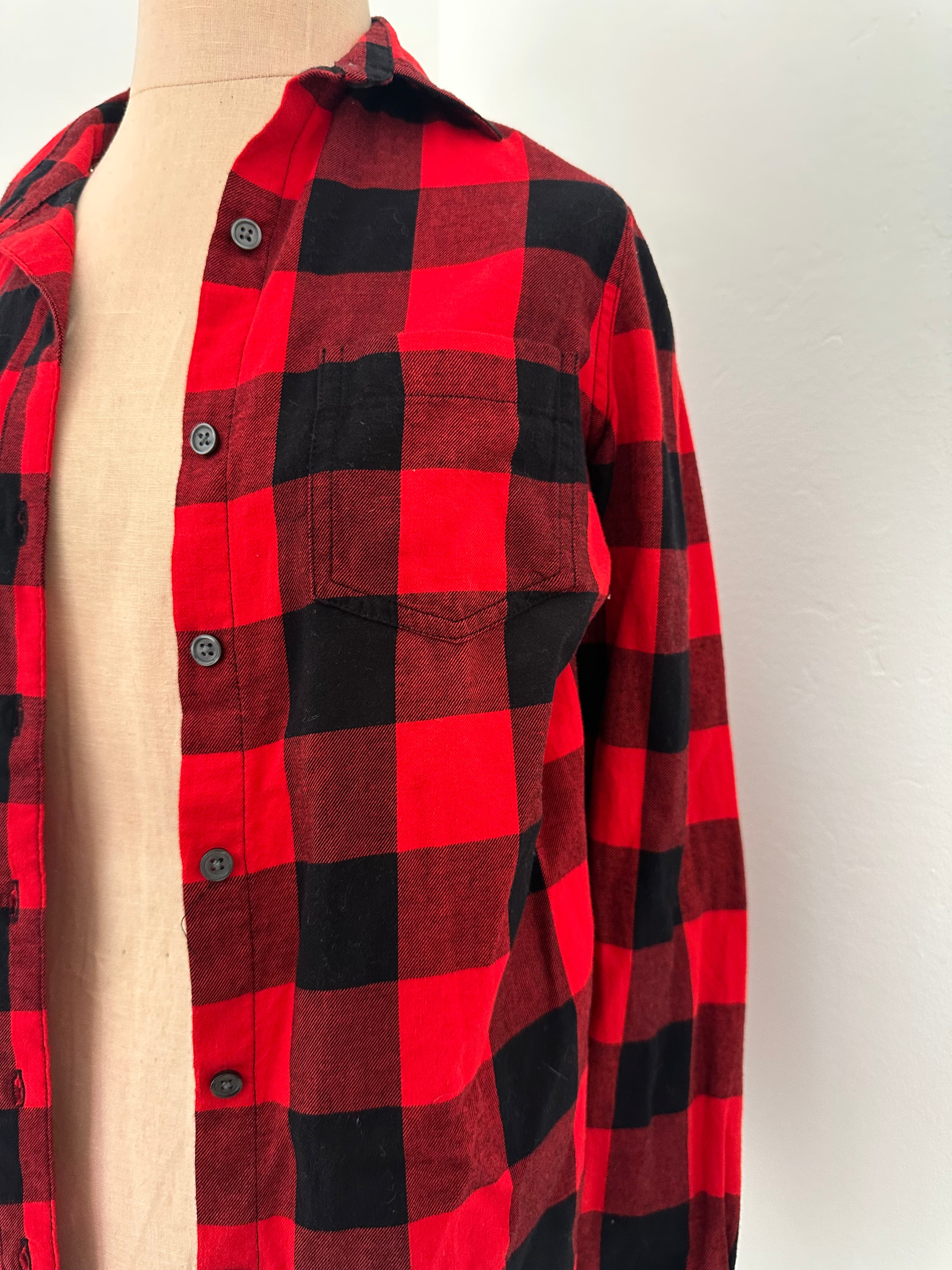 Red Checkered Flannel (Size xsmall)