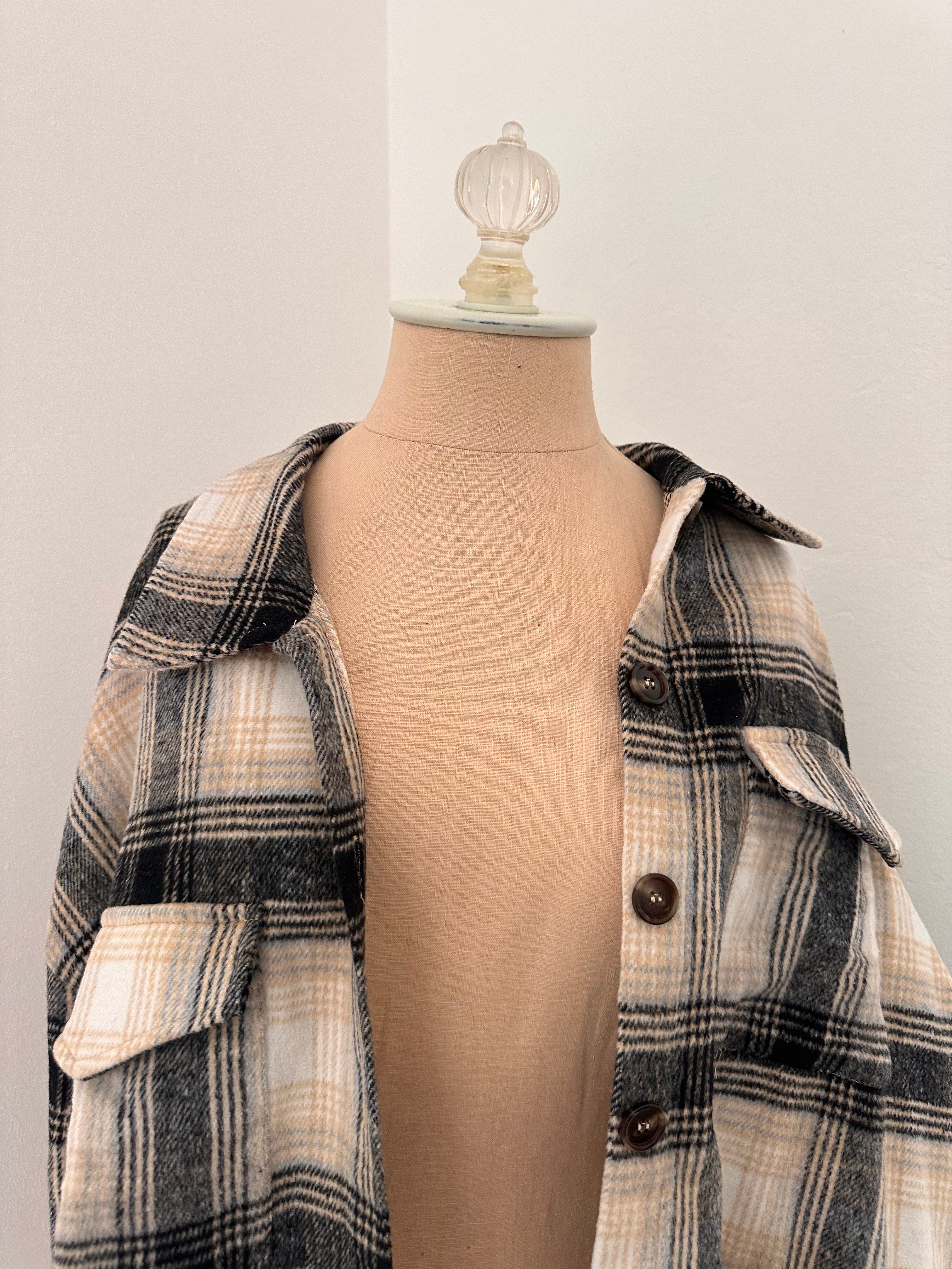 Plaid Pink Lily Flannel (Size Medium)