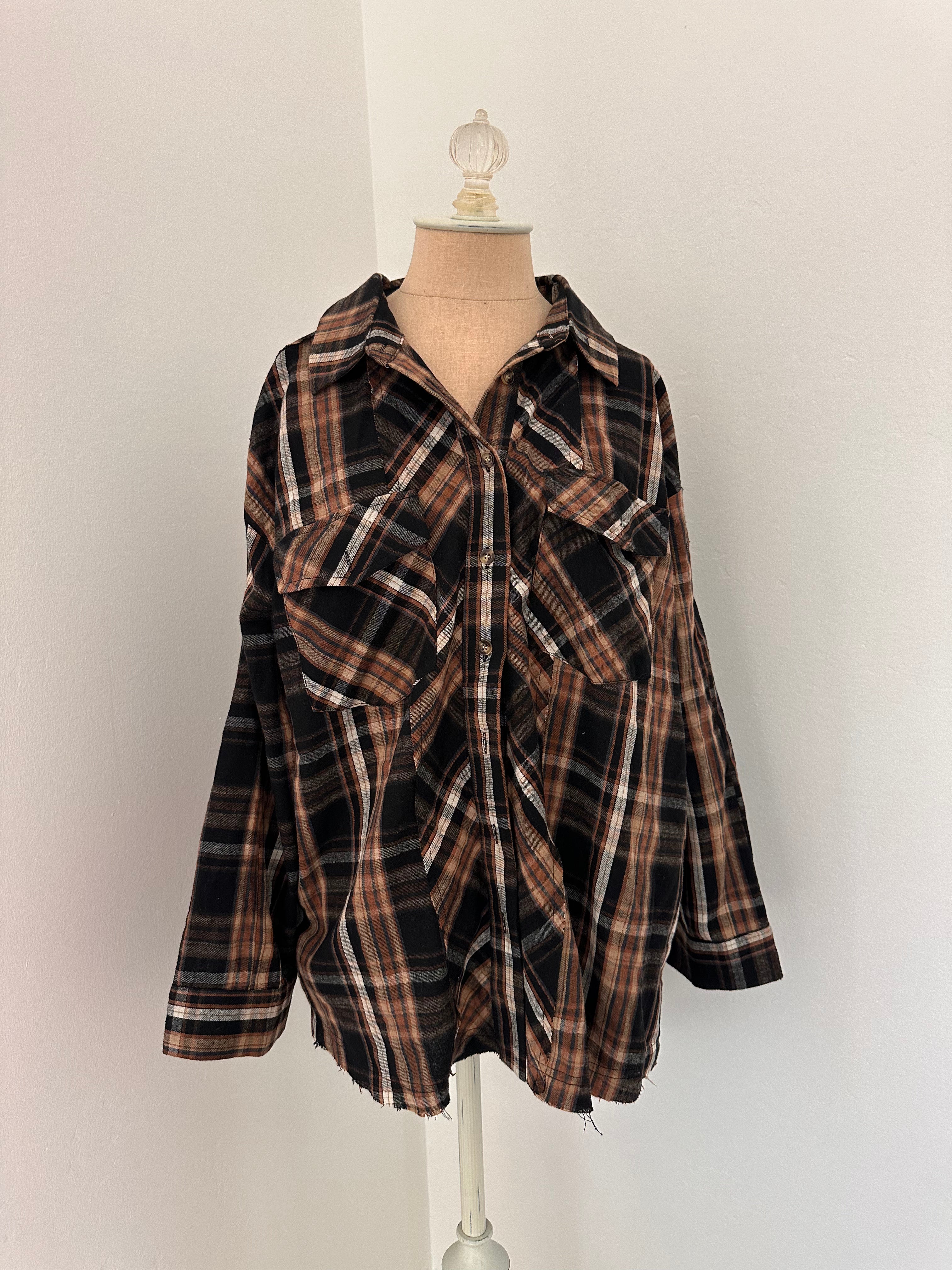 Plaid Flannel Button Up (SIze Medium)