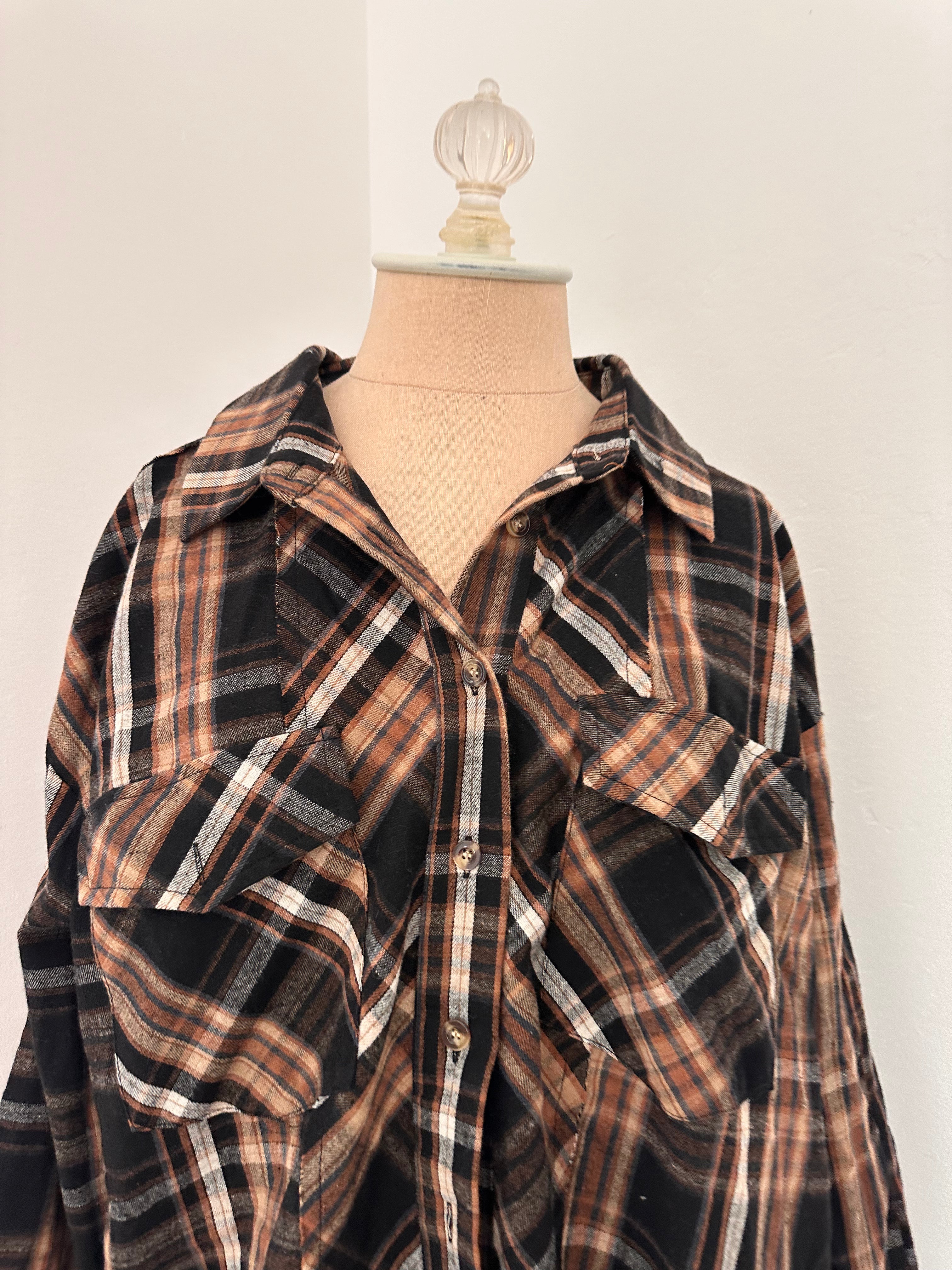 Plaid Flannel Button Up (SIze Medium)