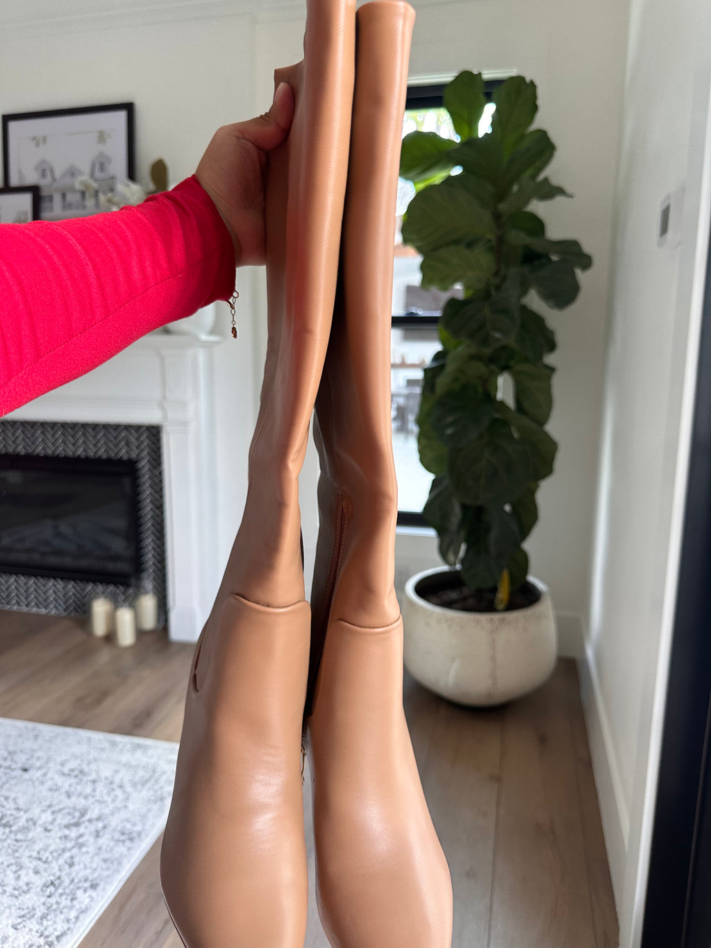 Tan High Boots (Size 7)
