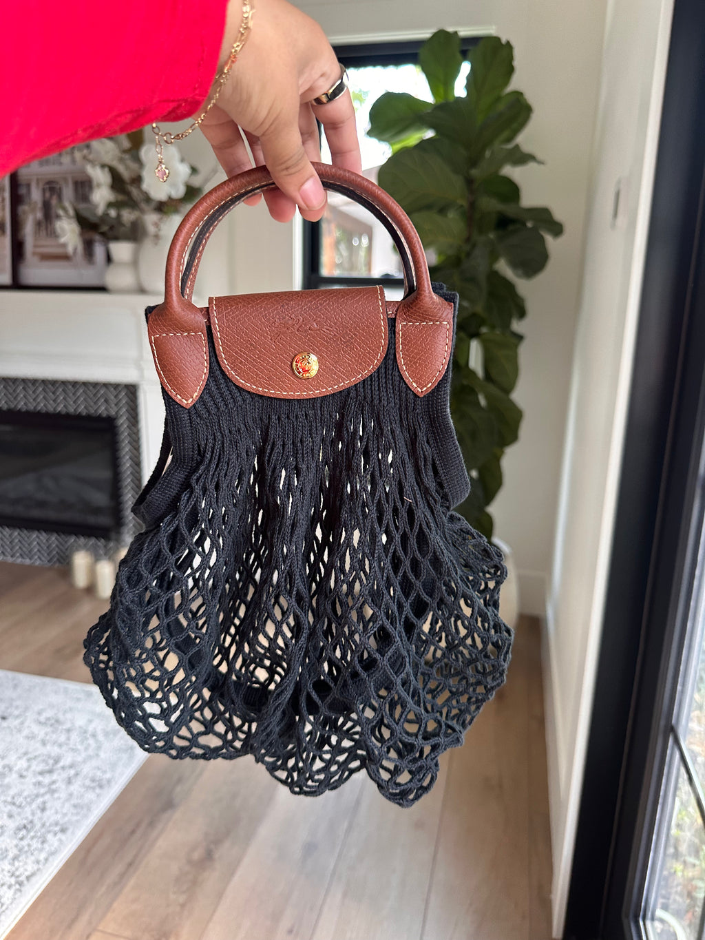 Black Crochet Bag