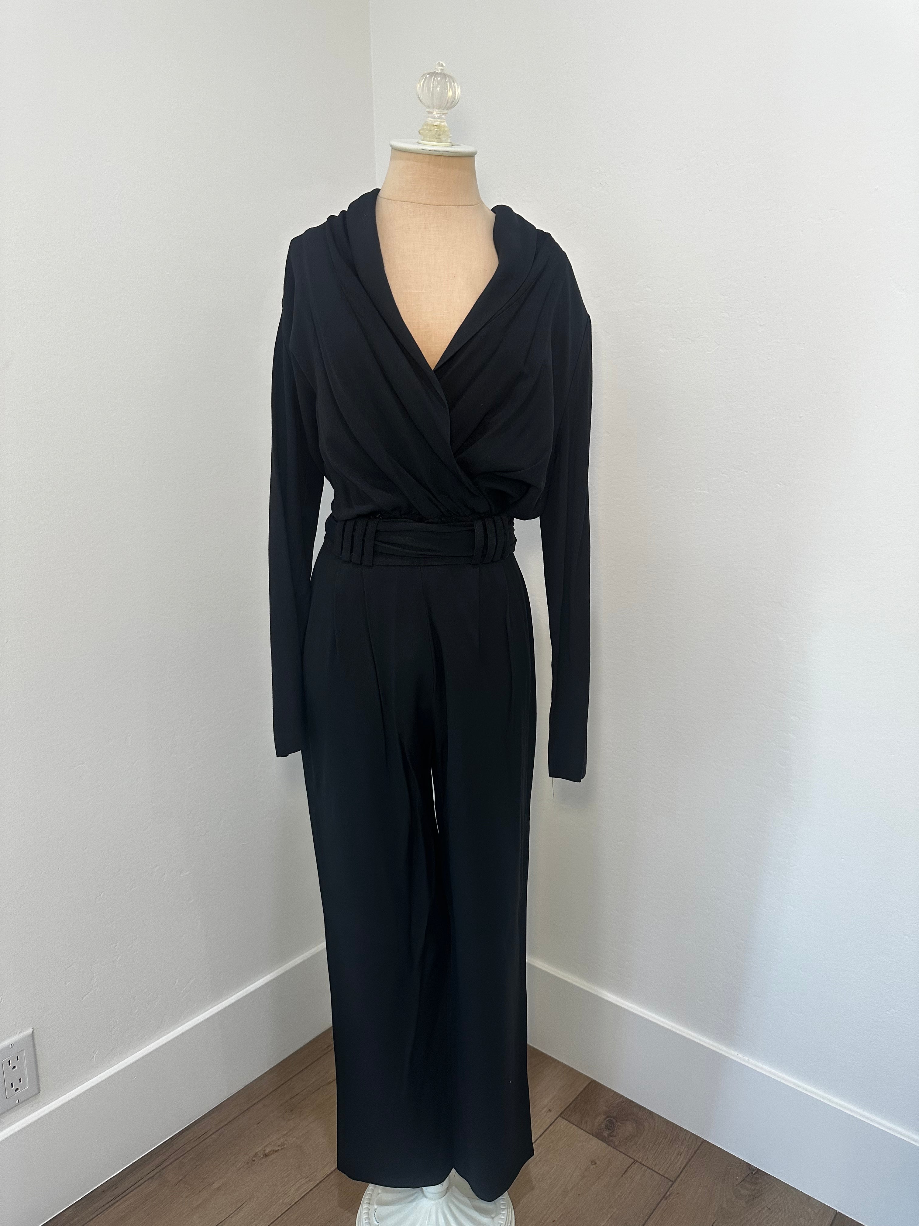 Black Pant Suit Set (Size 8 medium)