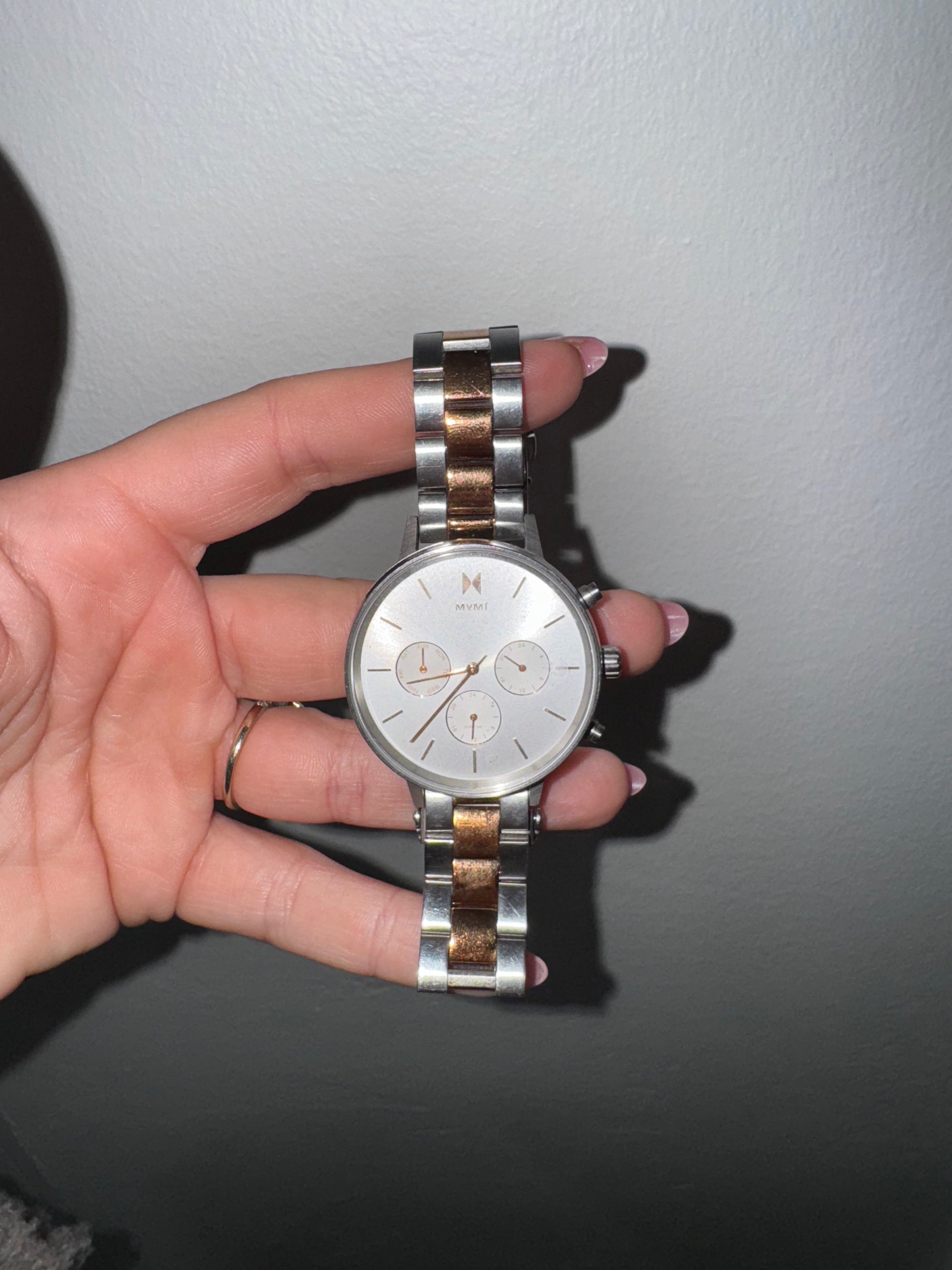 Rose Gold & Silver MVNT Watch -- RARE FIND