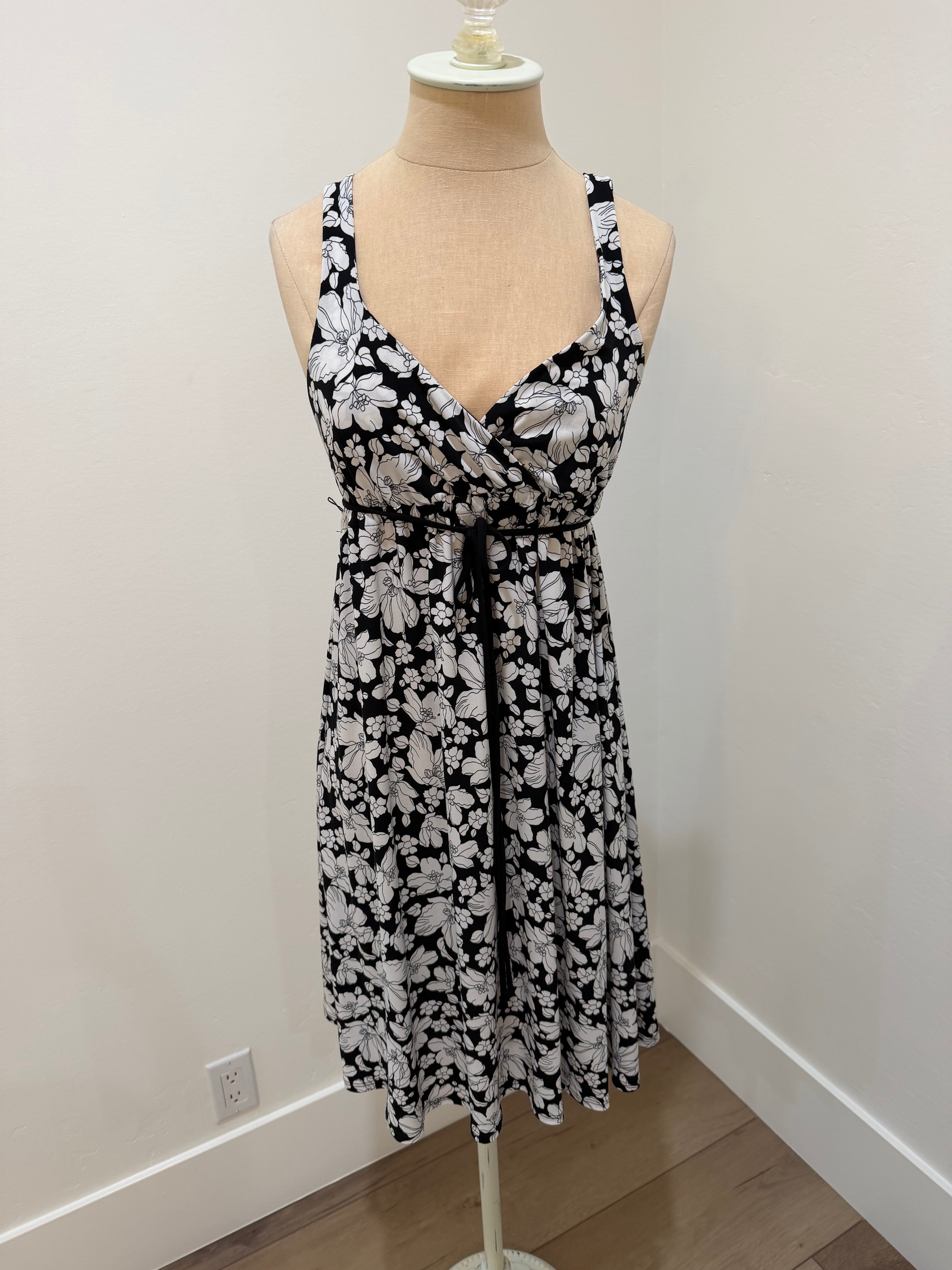 printed vacation dress (size large)