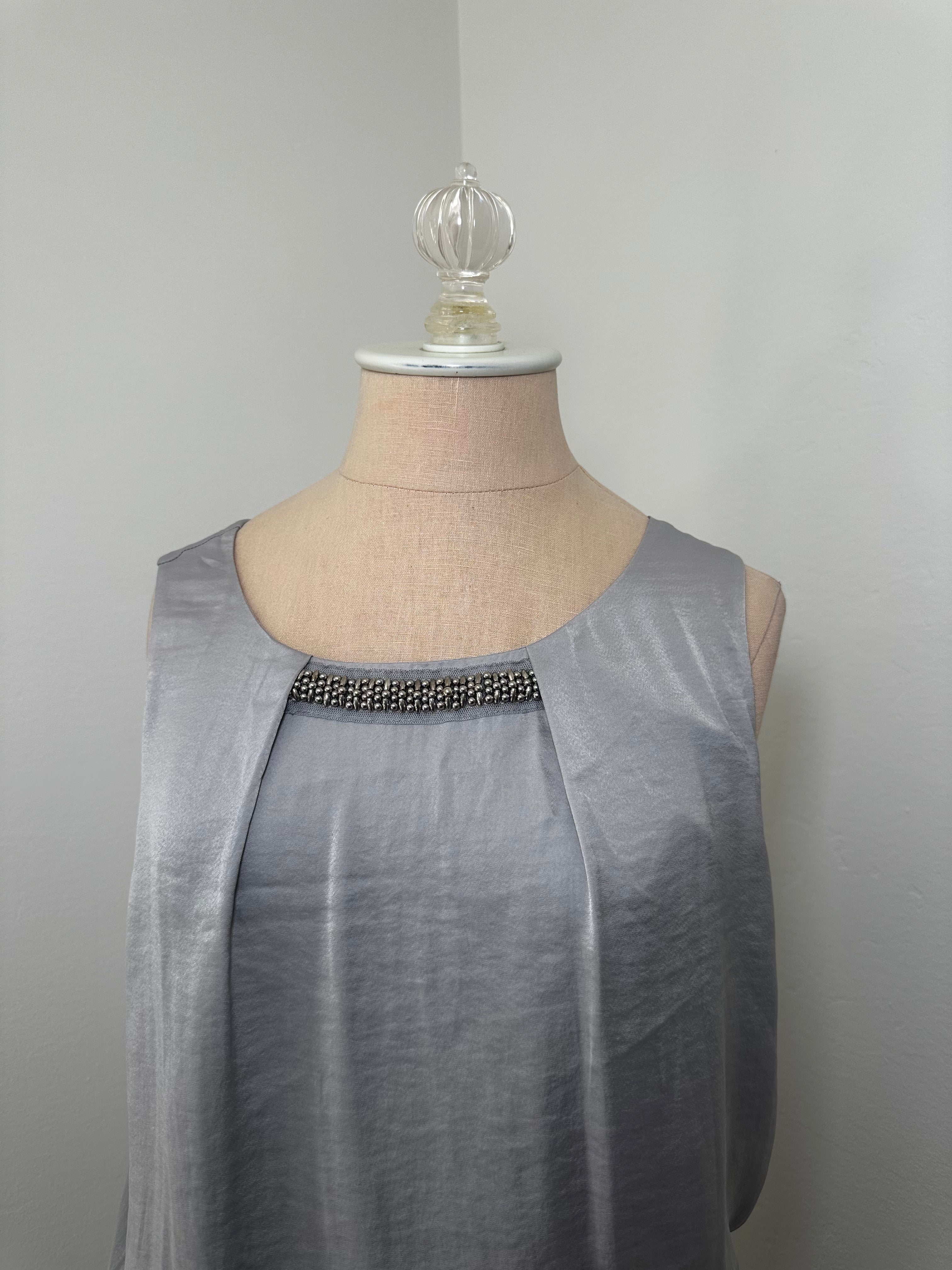 Gray and Black Short Dress (Size Large)