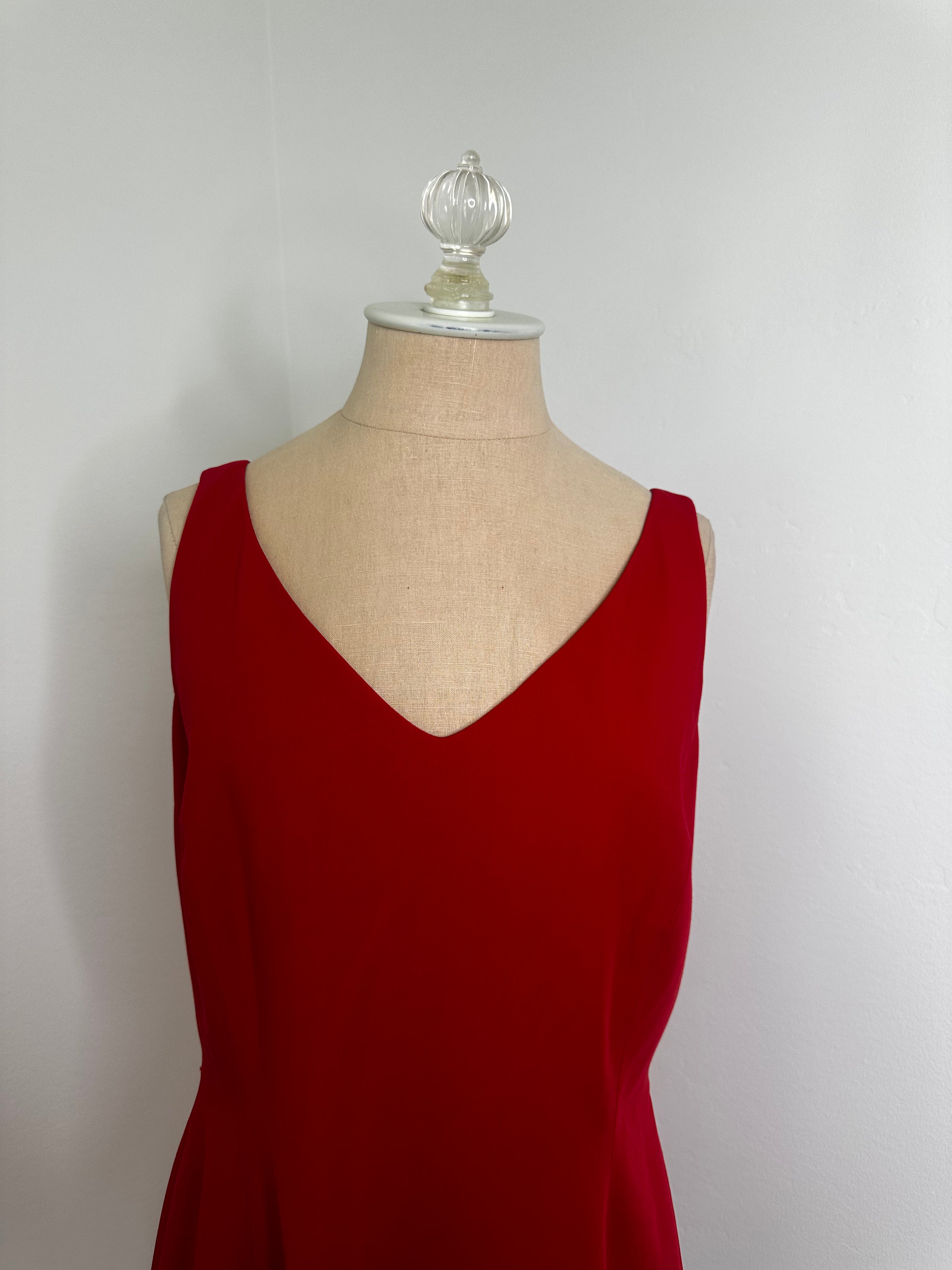 Red Semi Tight Dress (Size 10 size large)
