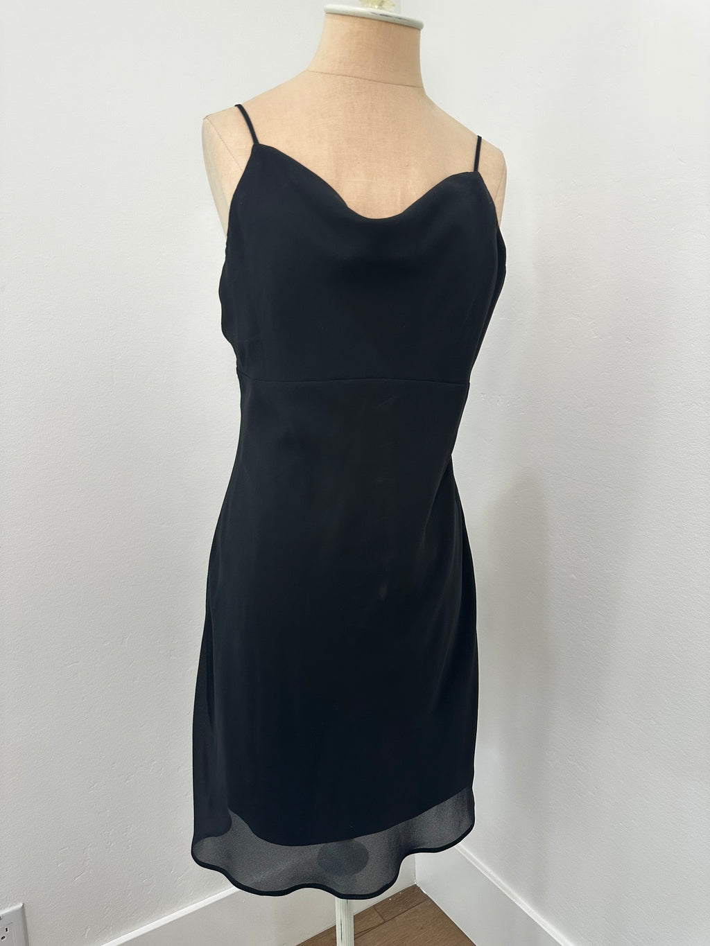 Black Short Cocktail Dress (Size Medium)