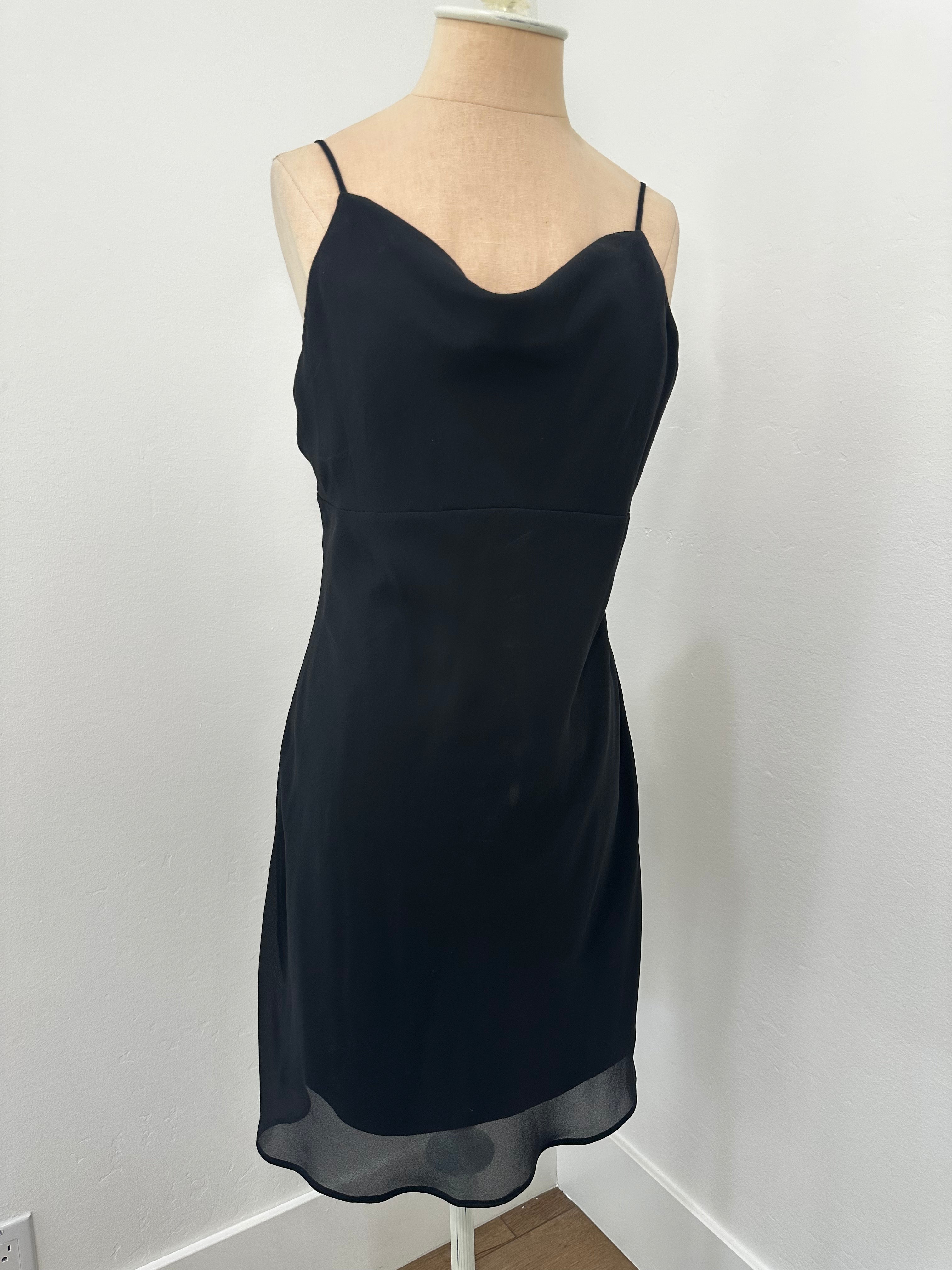 Black Short Cocktail Dress (Size Medium)