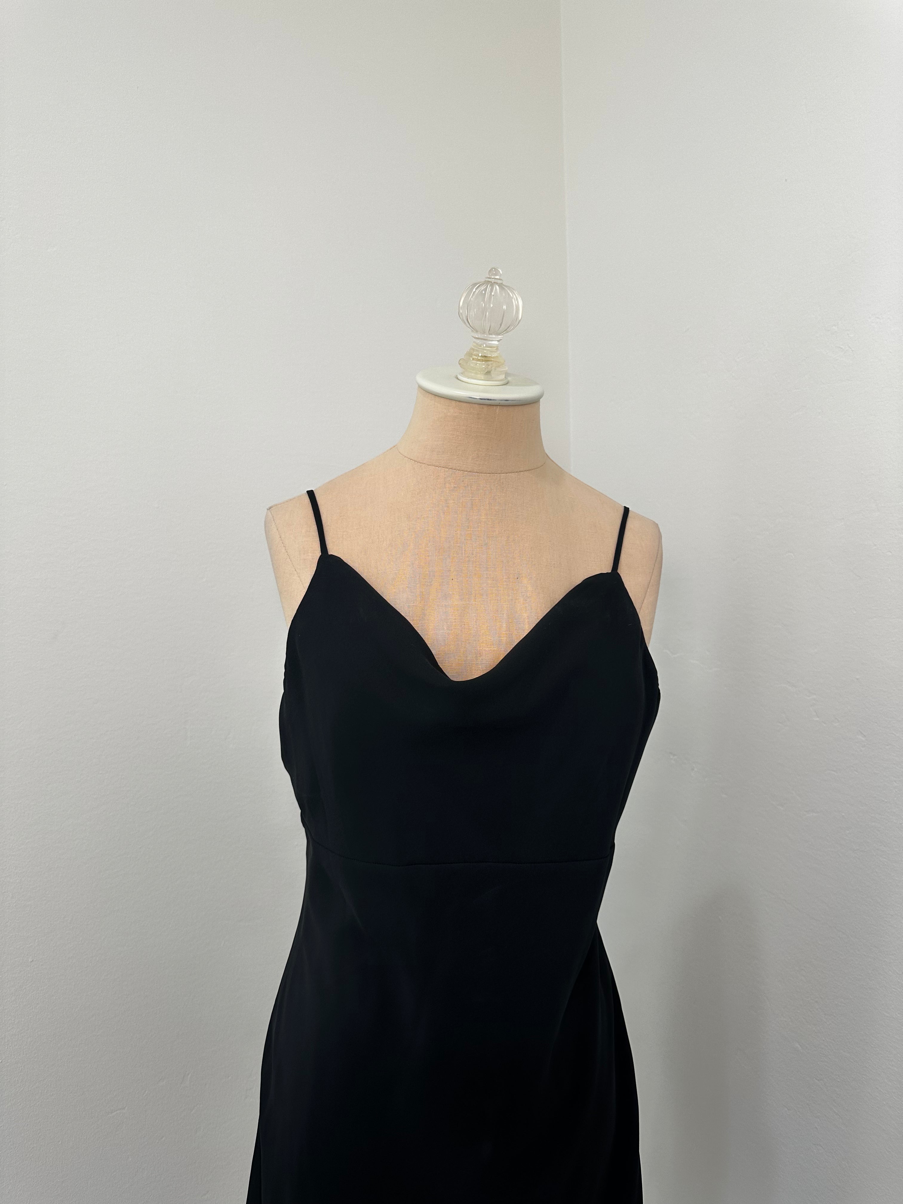 Black Short Cocktail Dress (Size Medium)