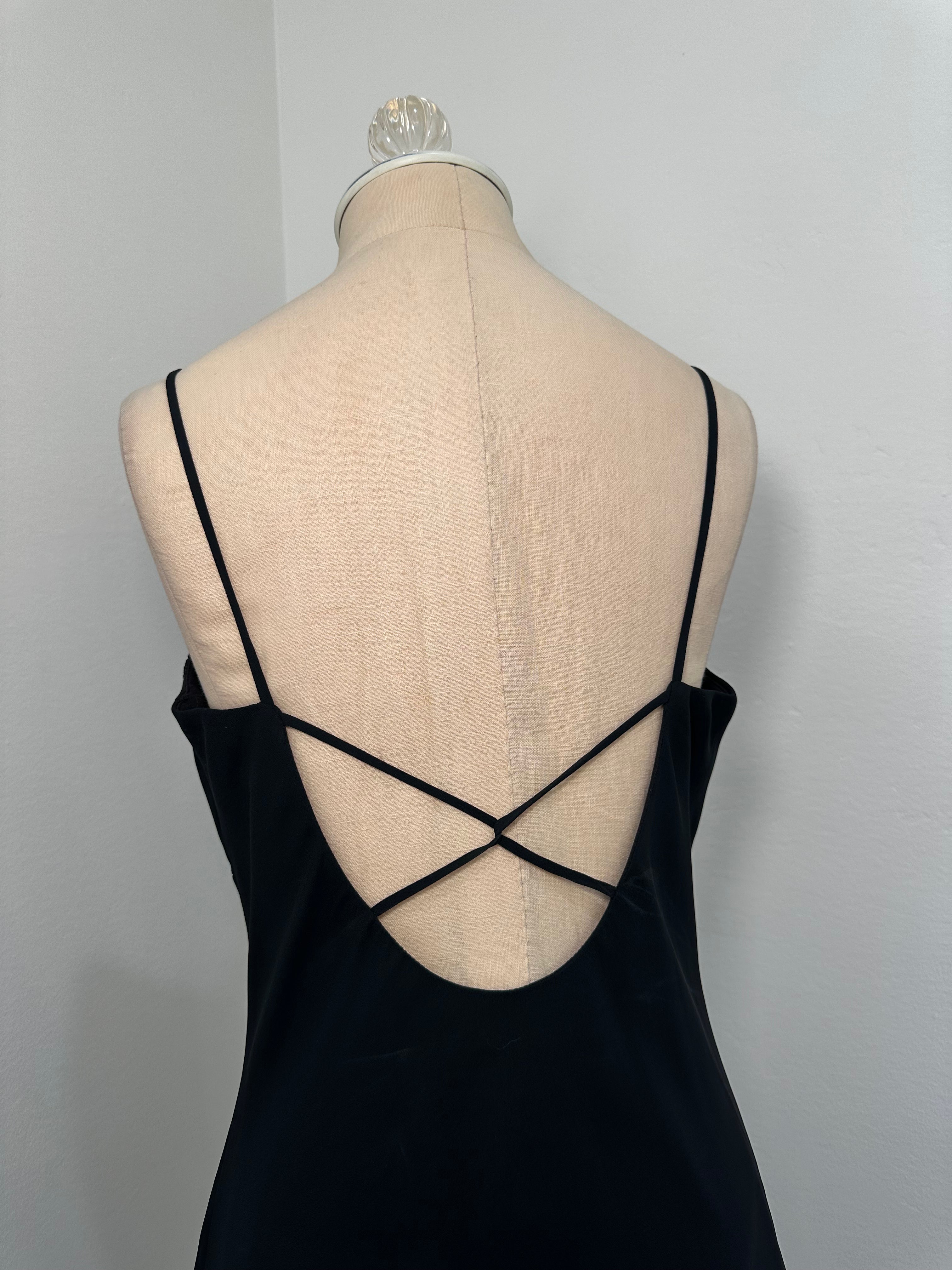 Black Short Cocktail Dress (Size Medium)