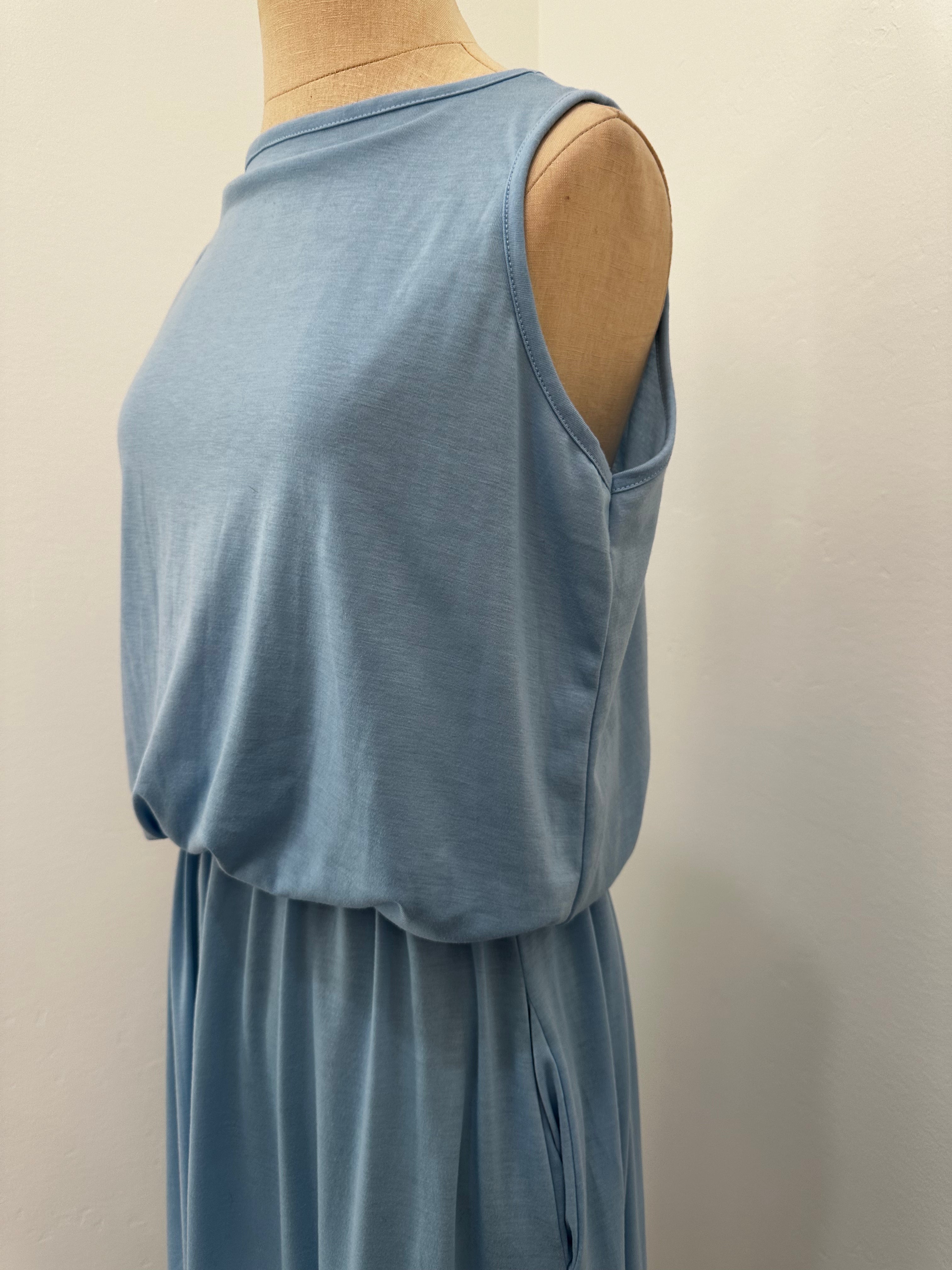 Light Blue Maxi Dress (Size Medium)