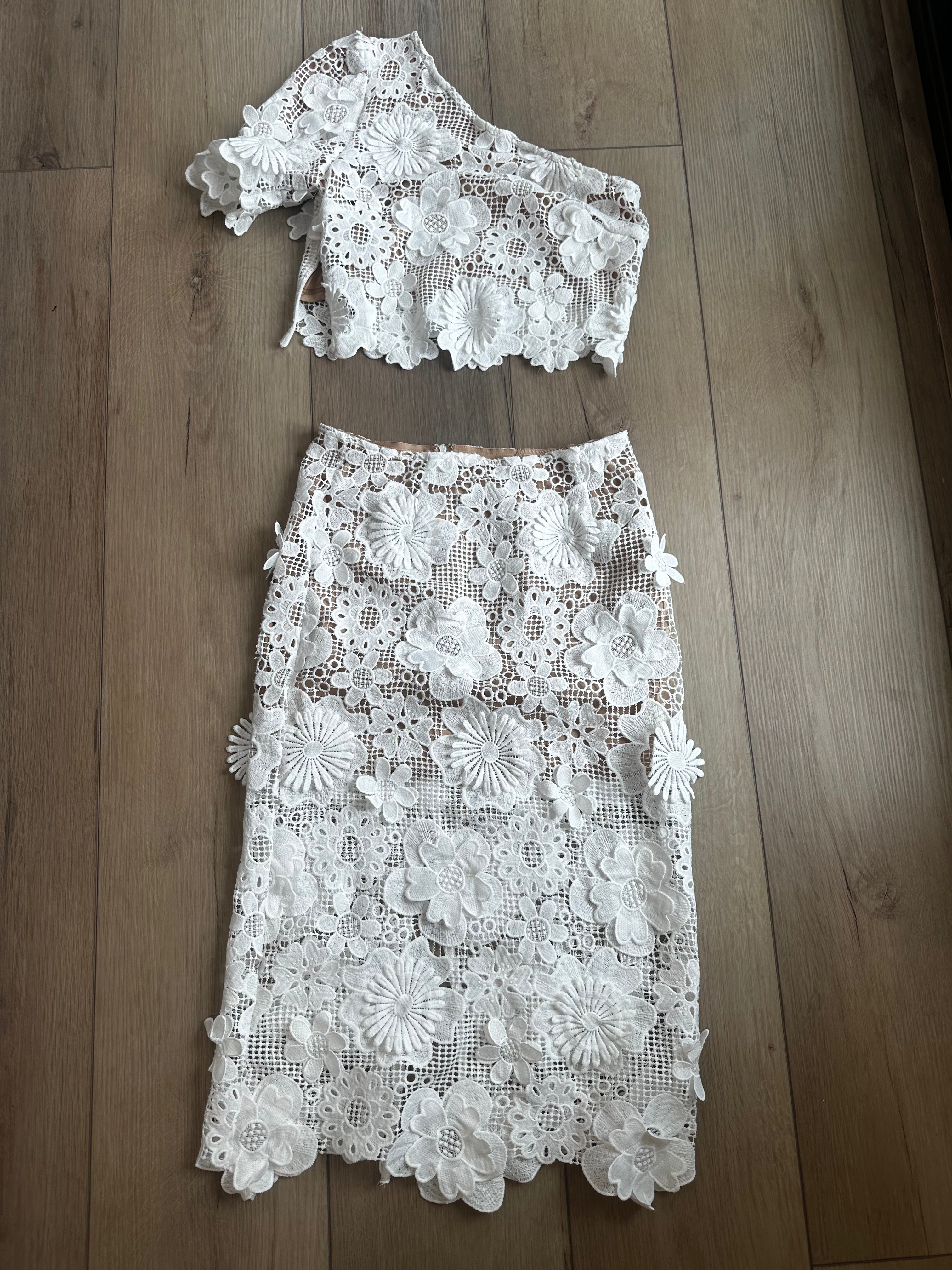 White Skirt Set (Size Medium)