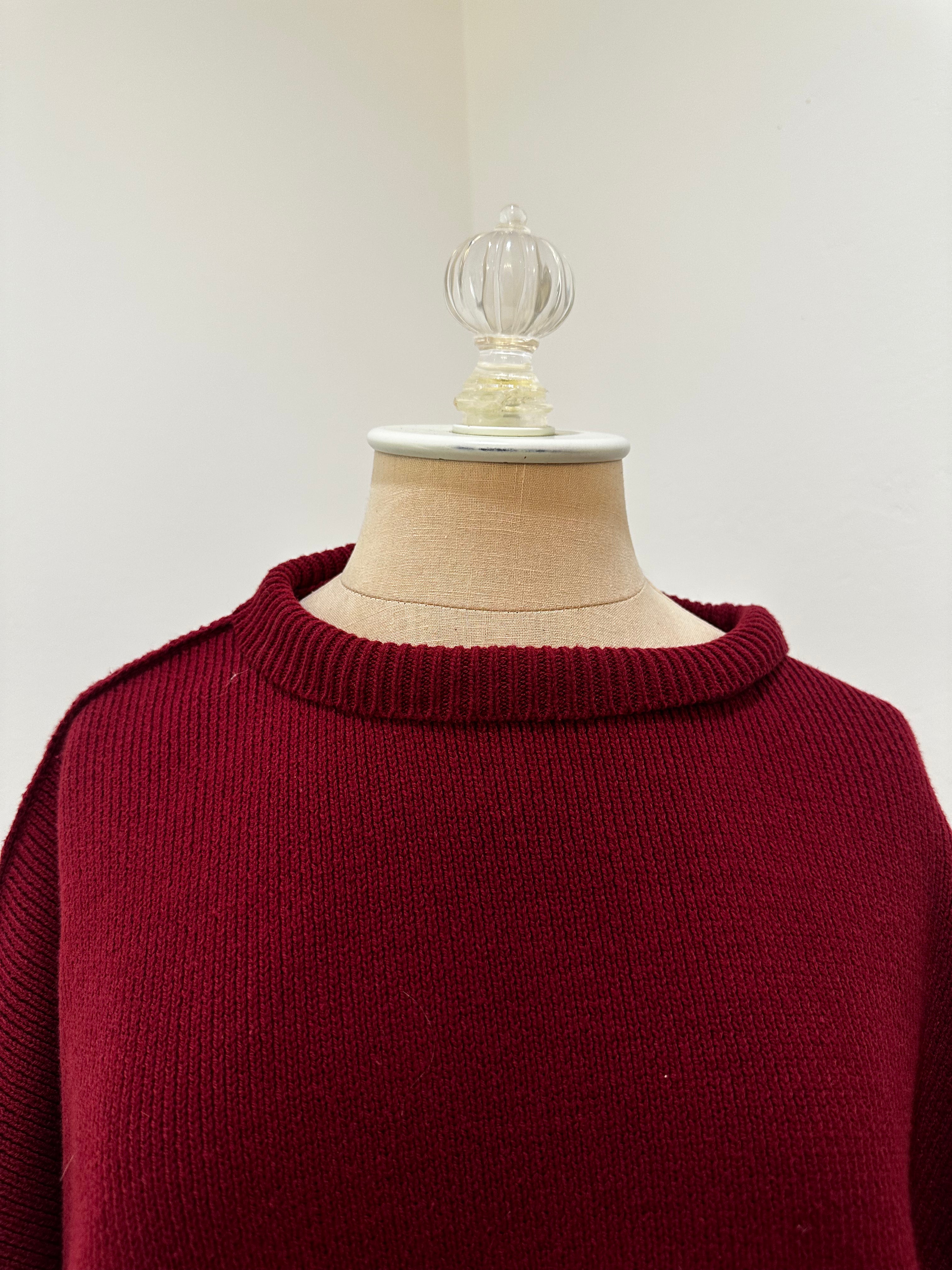 Maroon Pullover Sweater (Size Medium)