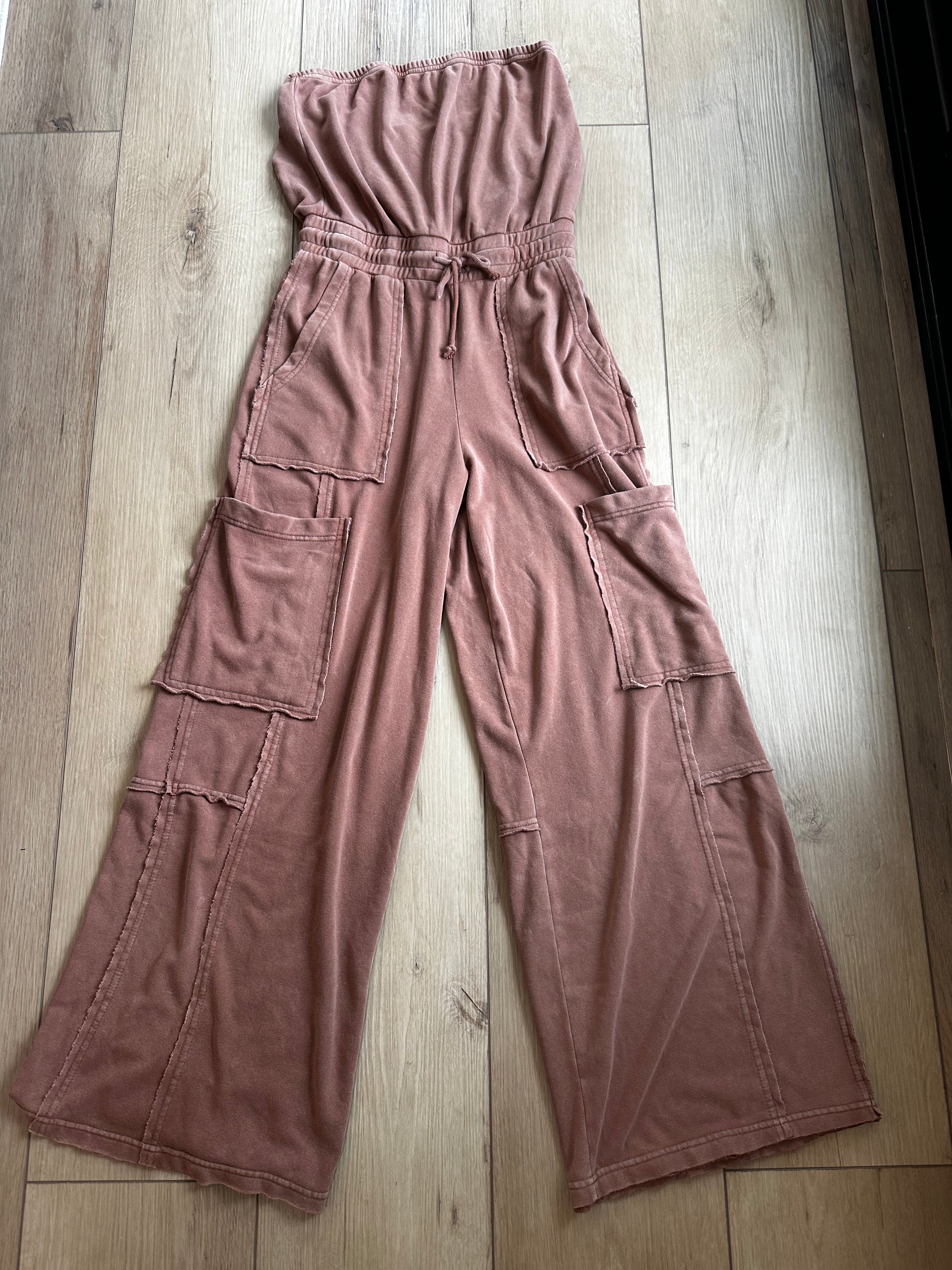 Tan Jumpsuit (Size Small)