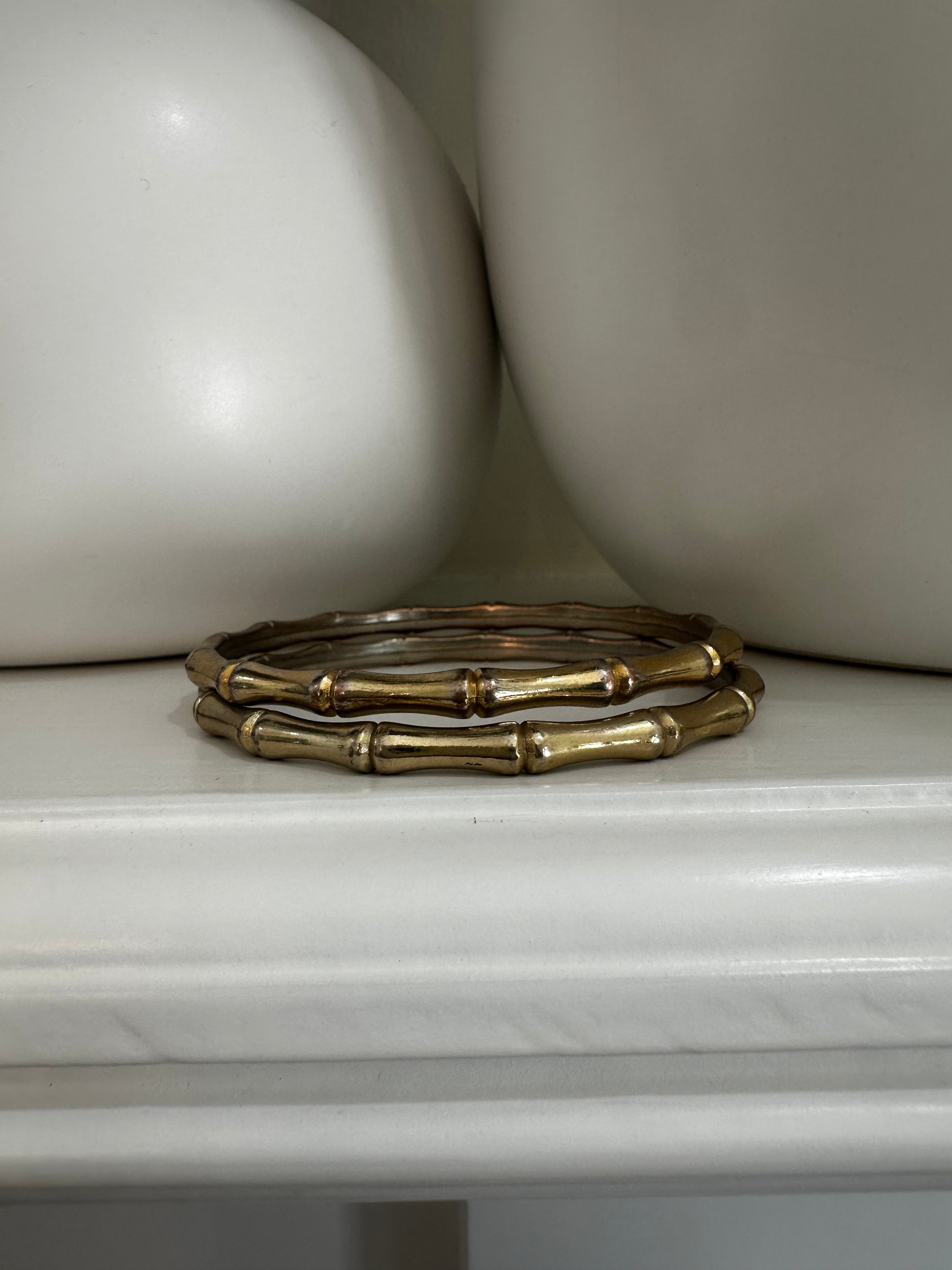 2 Bamboo Bangle Set