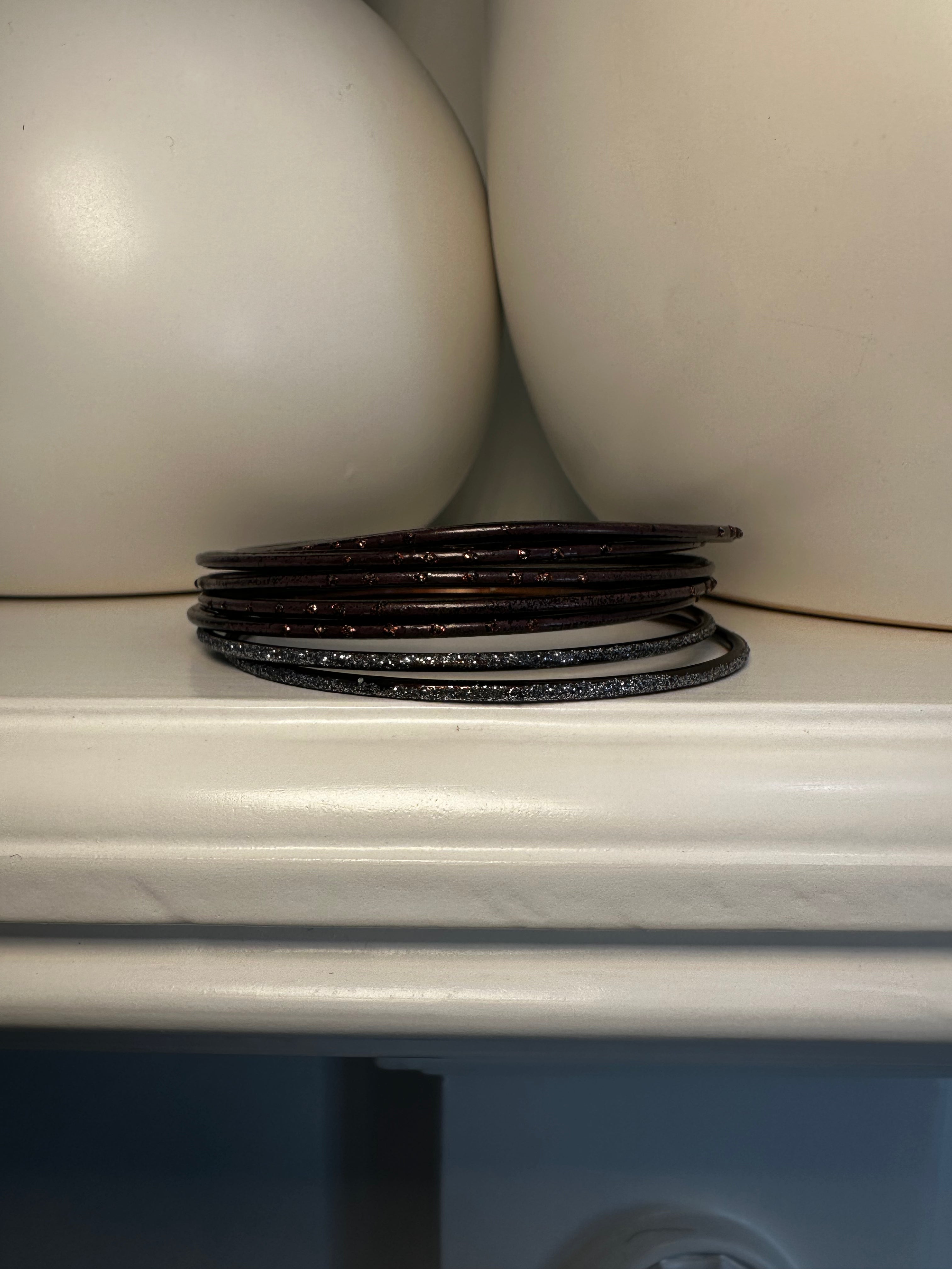 7 Brown Bangle Set