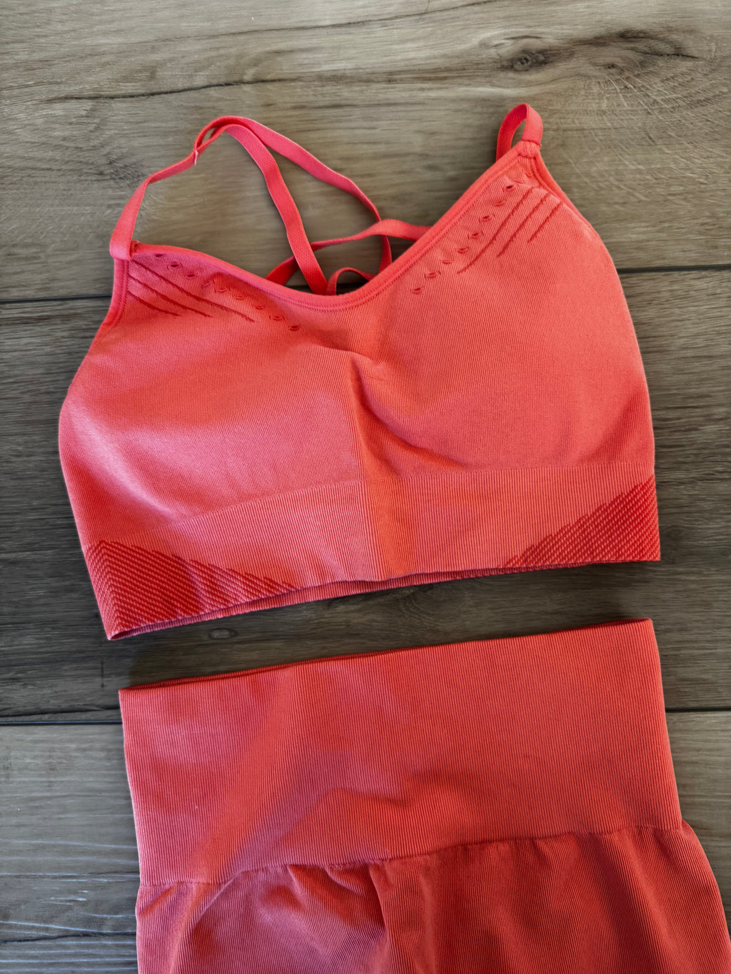 Coral Pink Yoga Set (Size S)