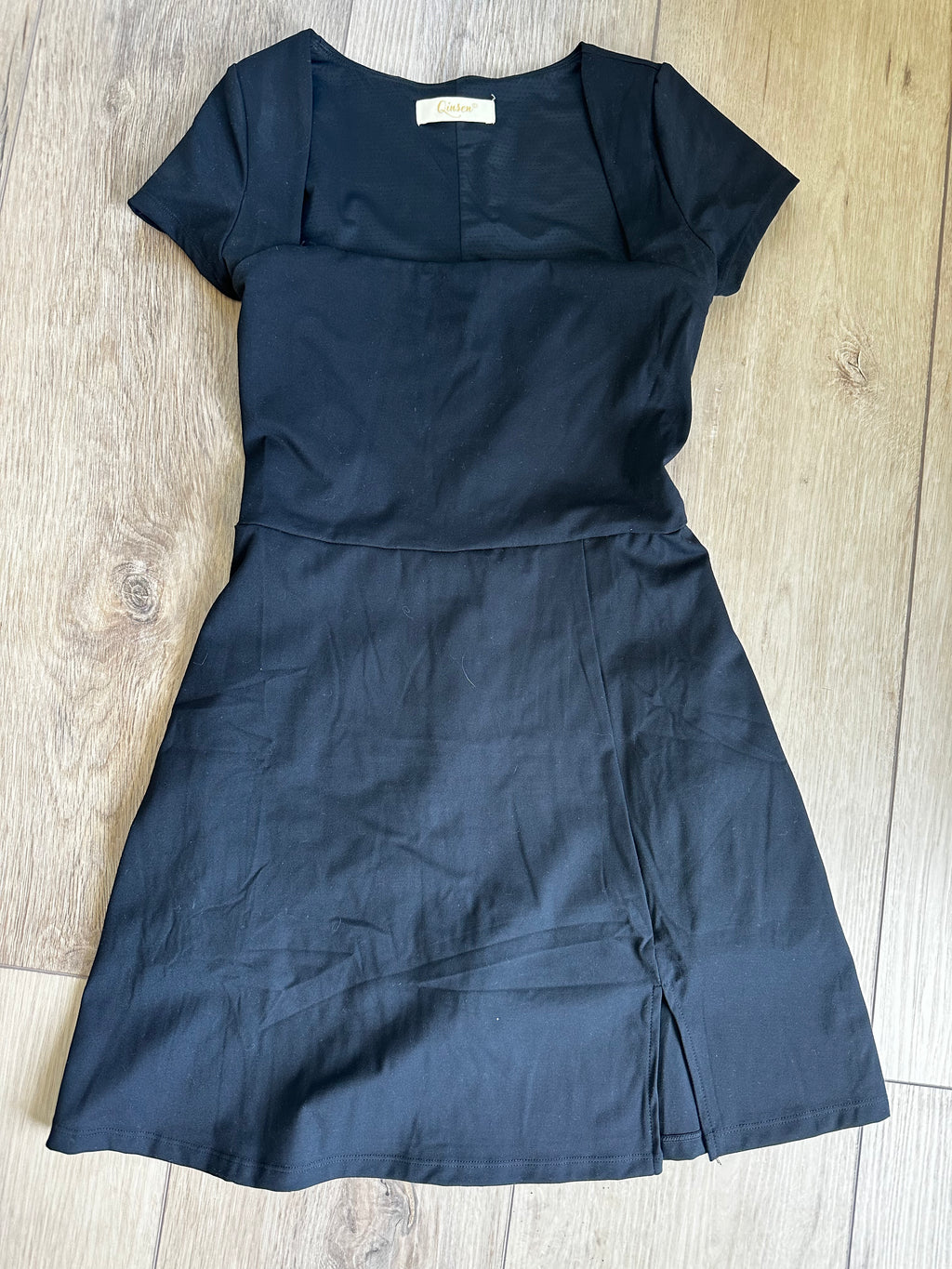 Black Romper Dress (Size S/M