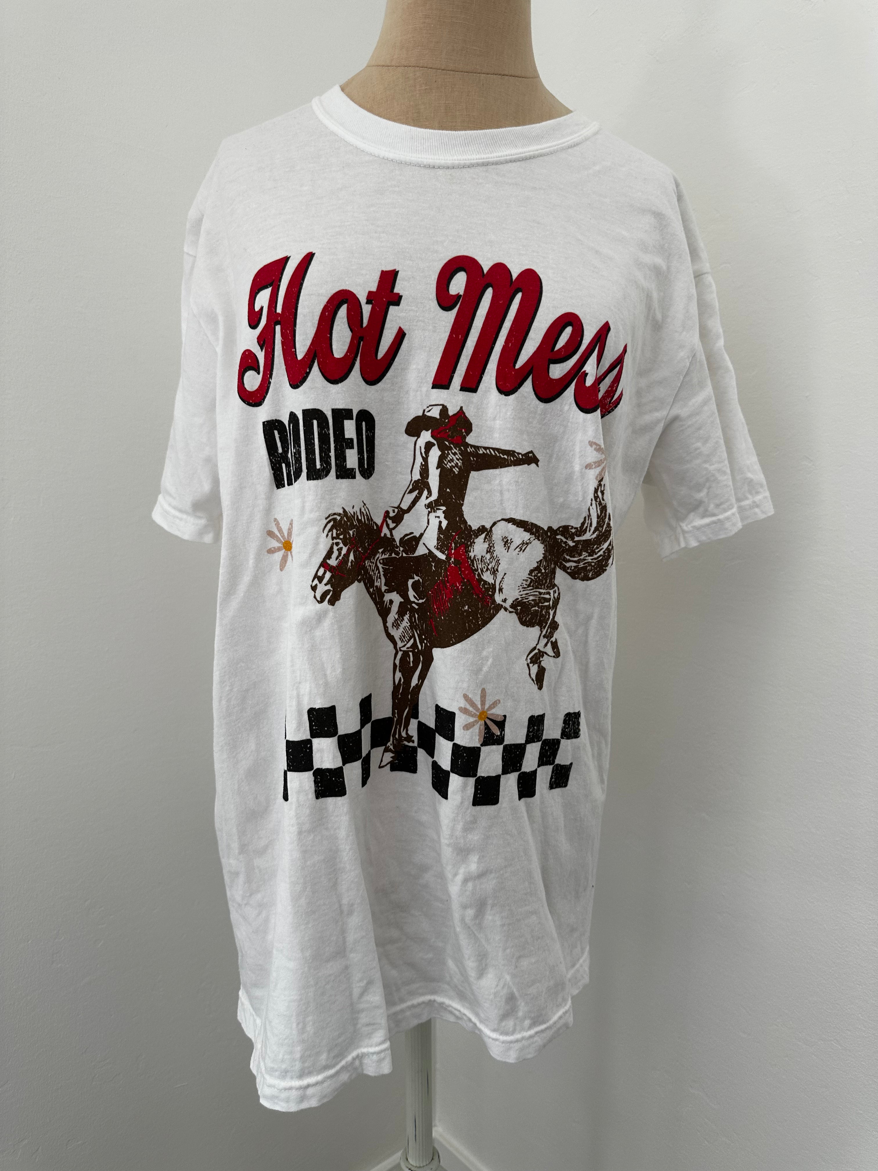 White Cowboy TShirt (SIze Large)