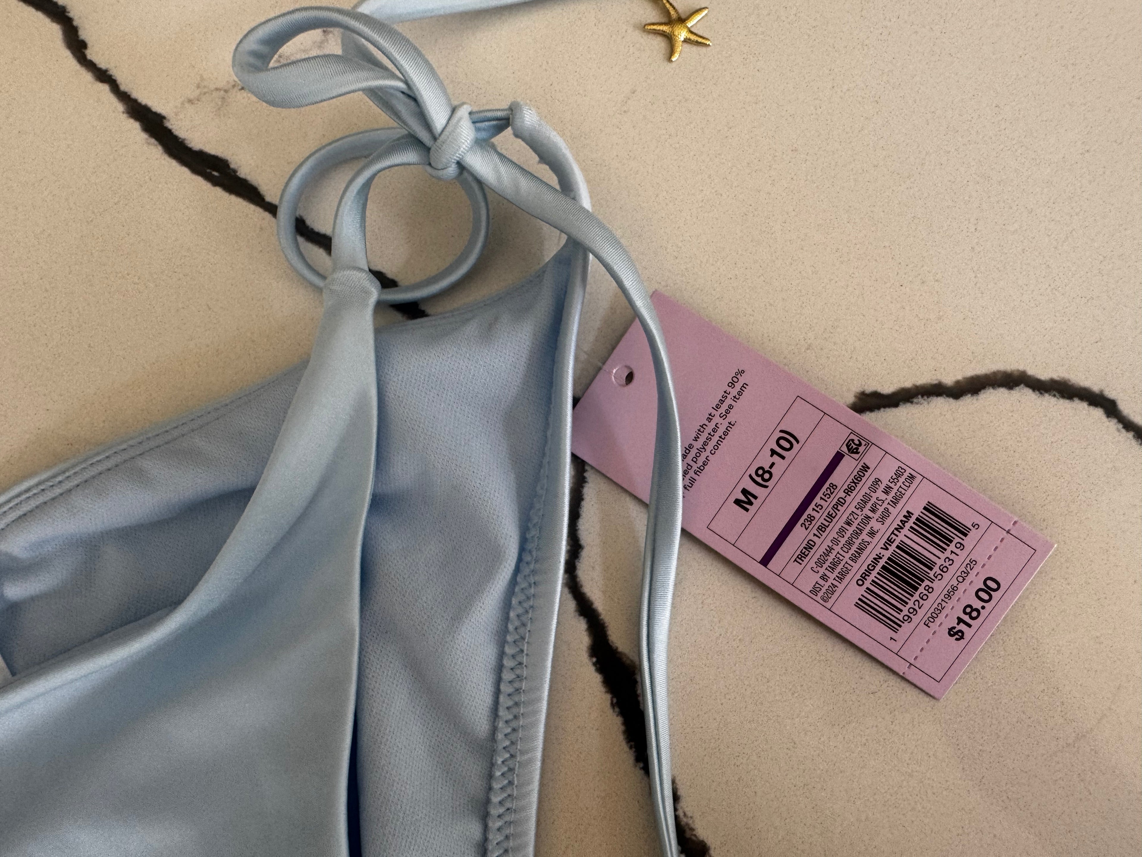 Baby Blue Bikini Bottoms (Size: M)